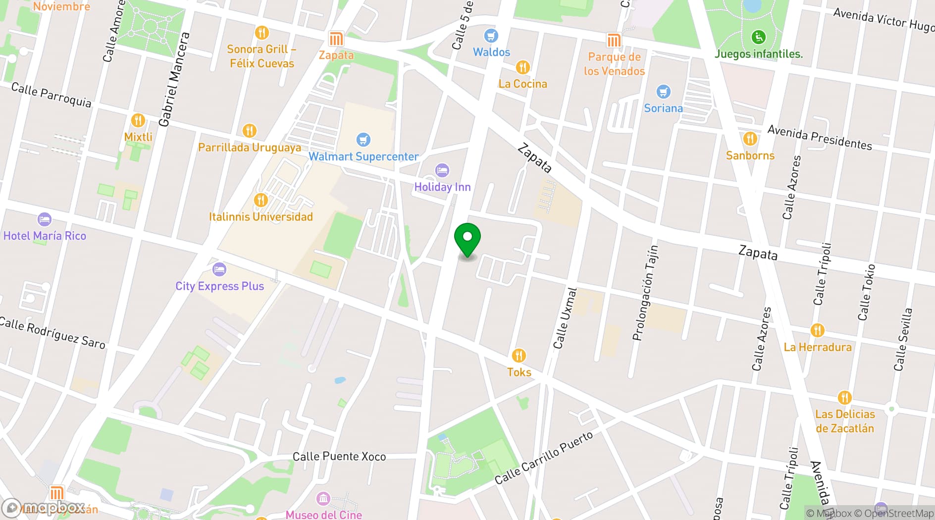 Map showing Le Crillon