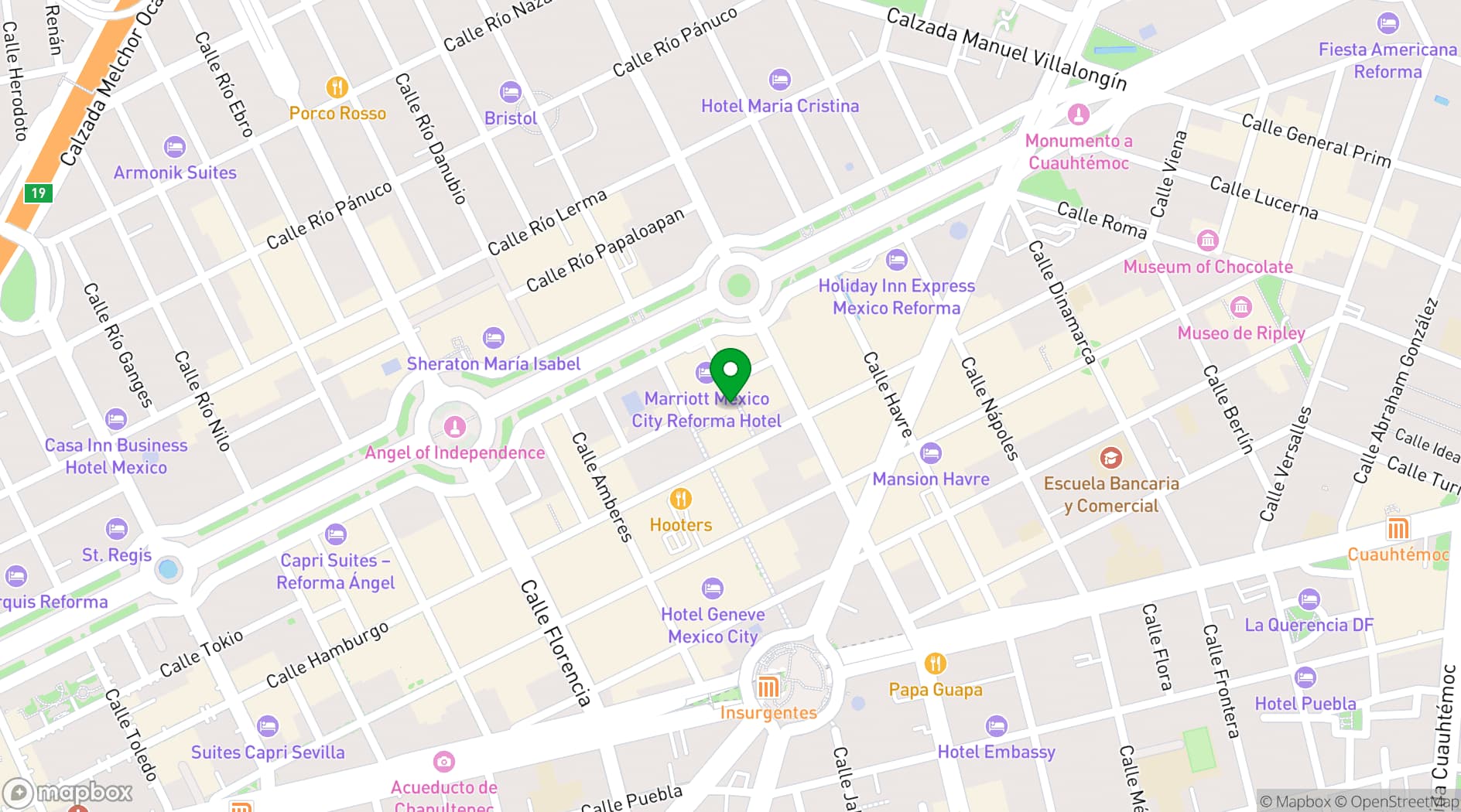 Map showing Wine Bar by Concours Mondial de Bruxelles