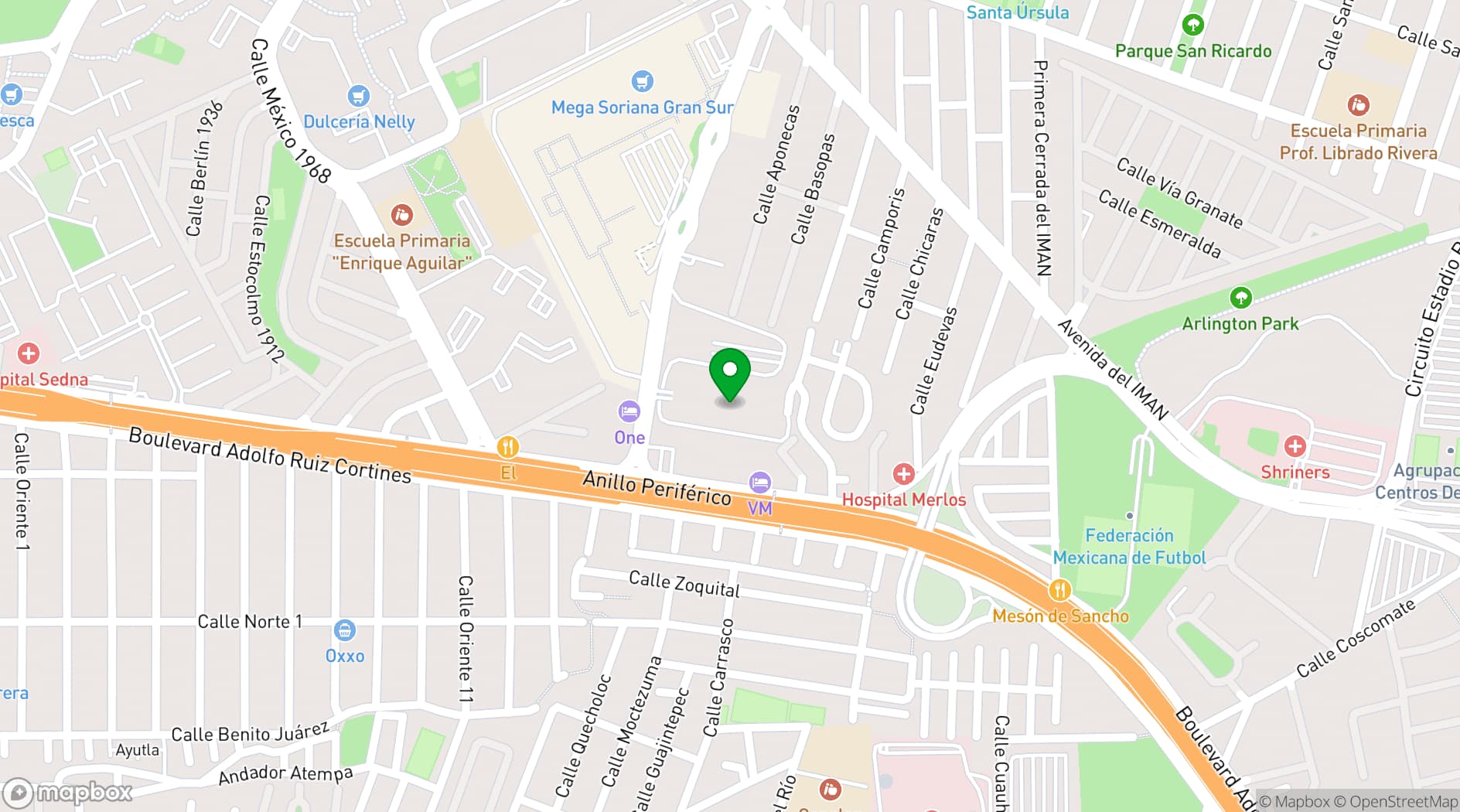 Map showing Quarry Studios