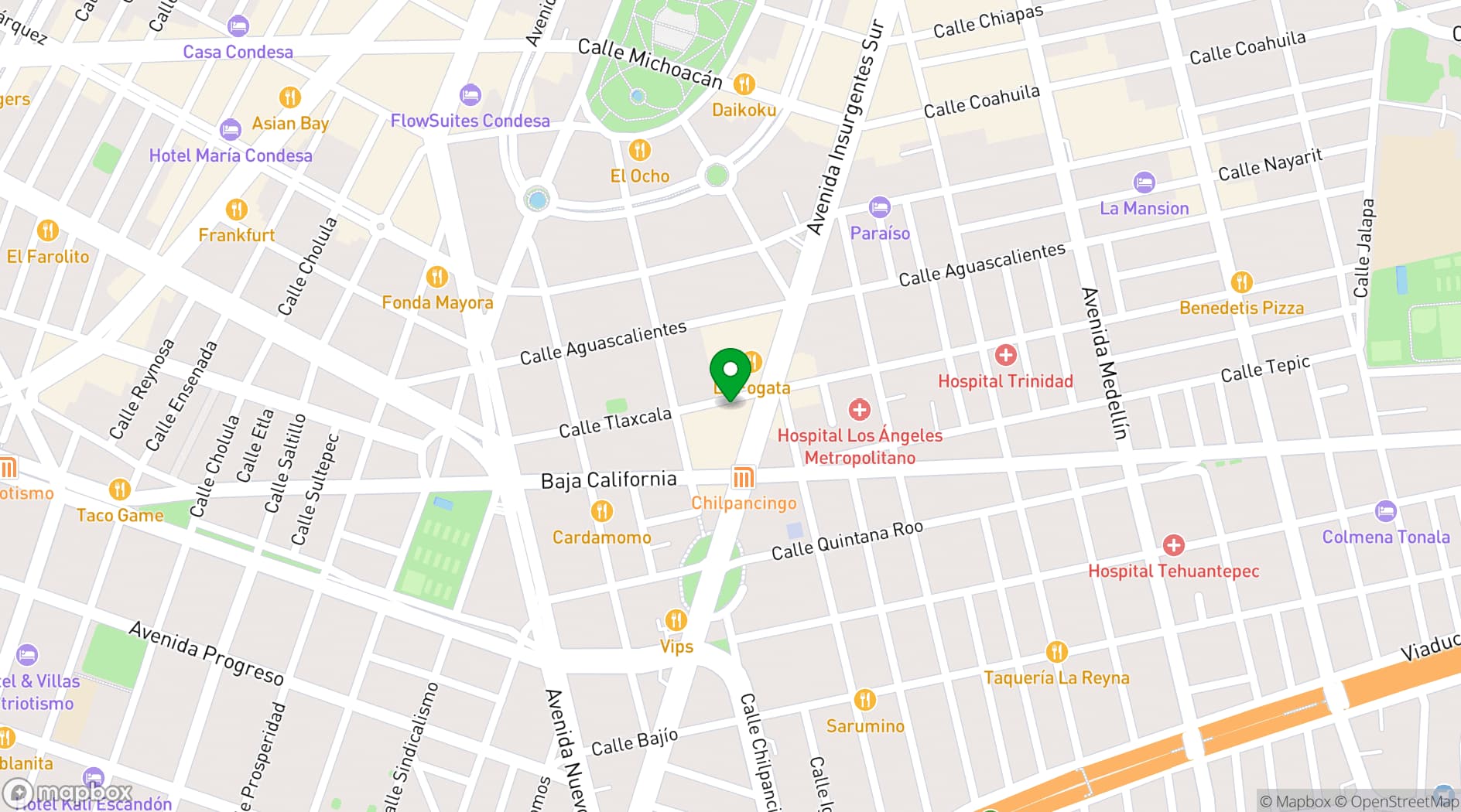 Map showing Auditorio BB