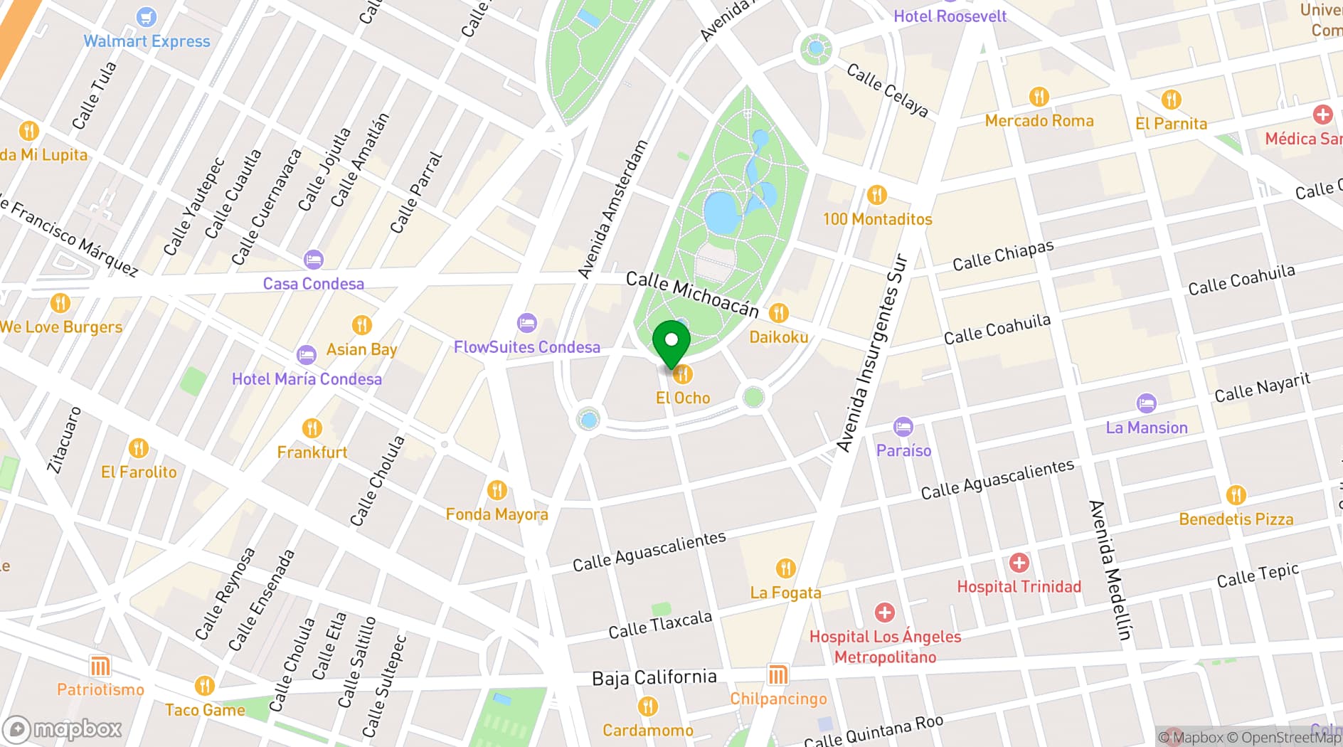 Map showing Casa Malí by Dominion