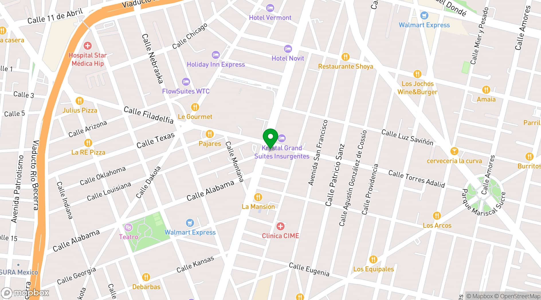 Map showing IZA Business Centers