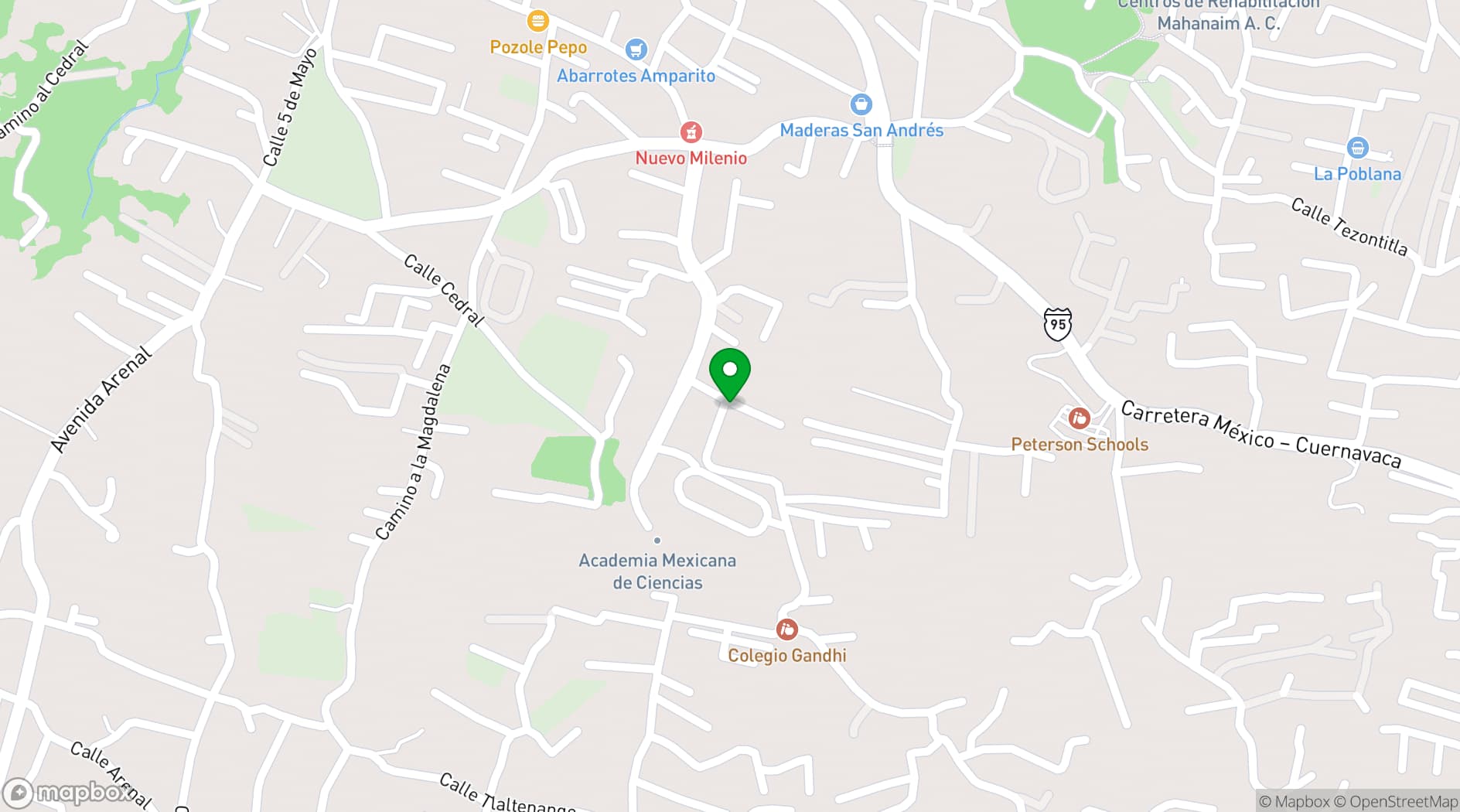 Map showing Rancho San Jorge