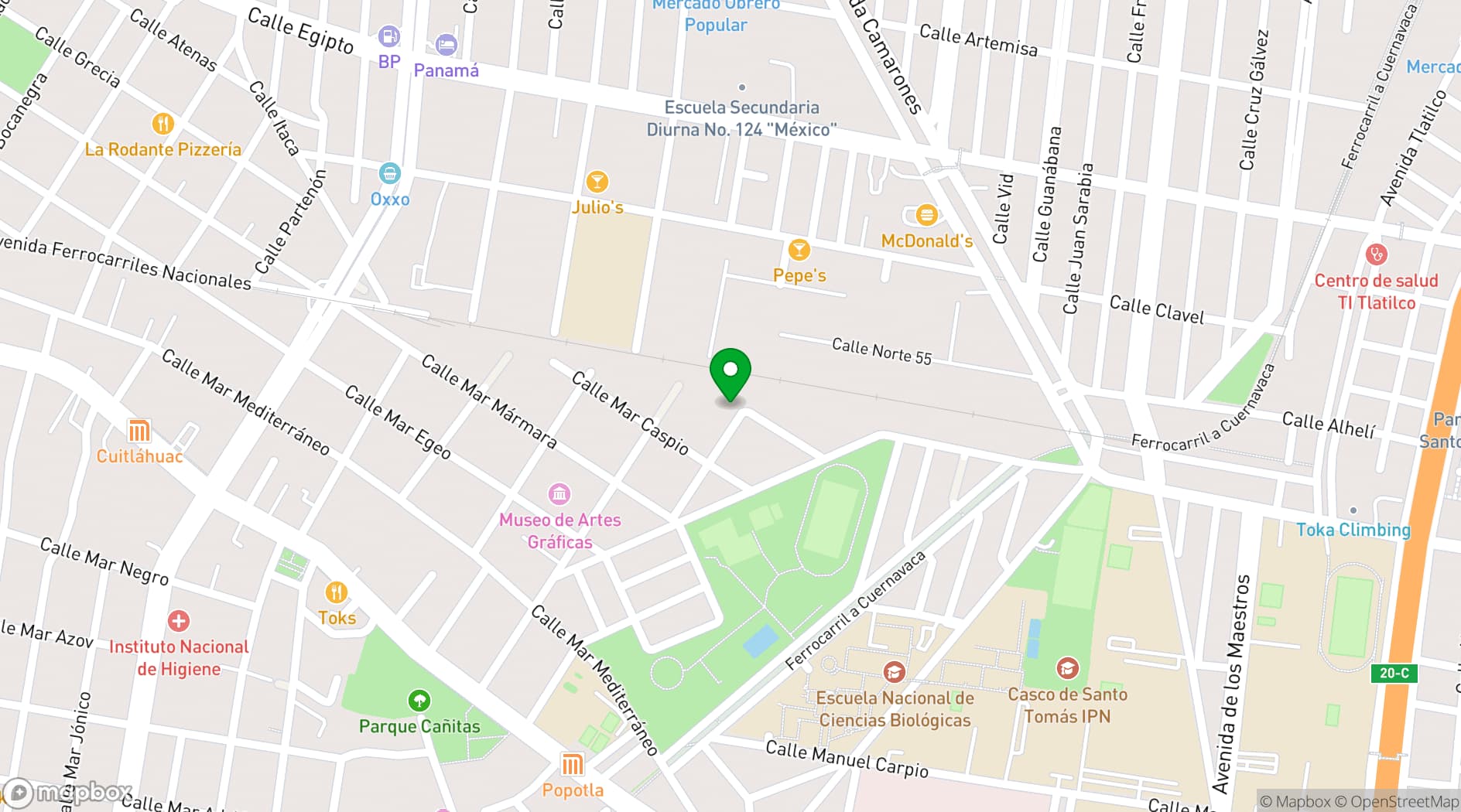 Map showing Guadalajara90210