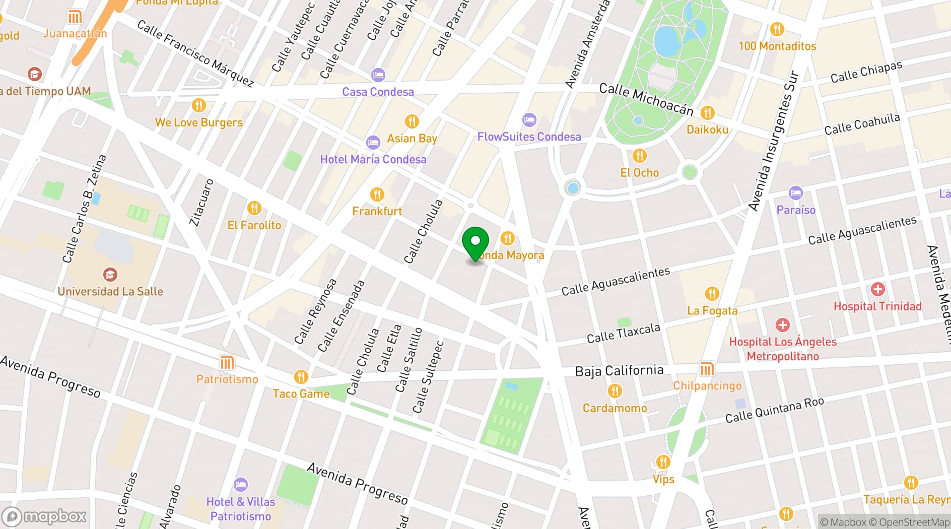 Map showing Casa Cleo