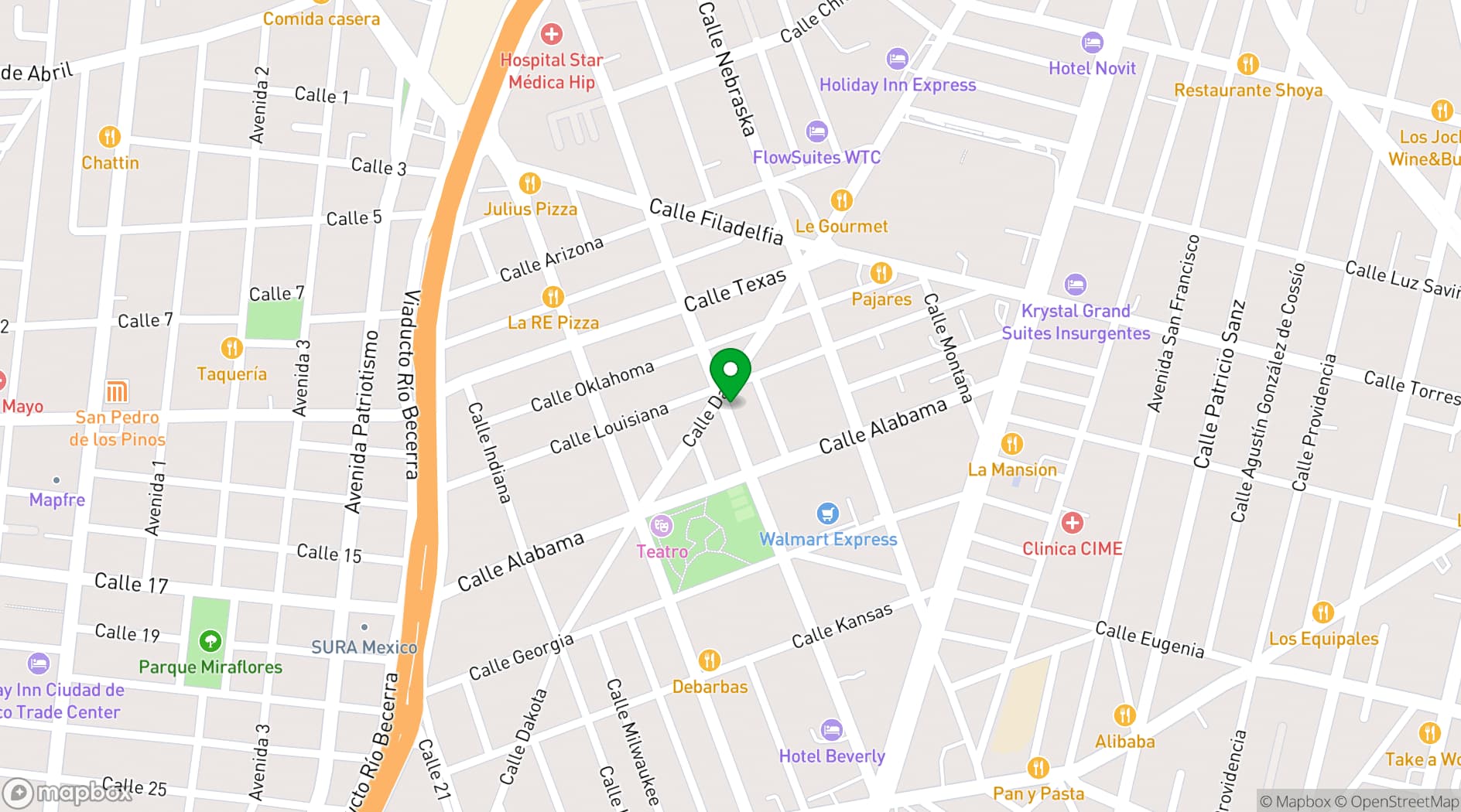 Map showing Alia Inn Boutique