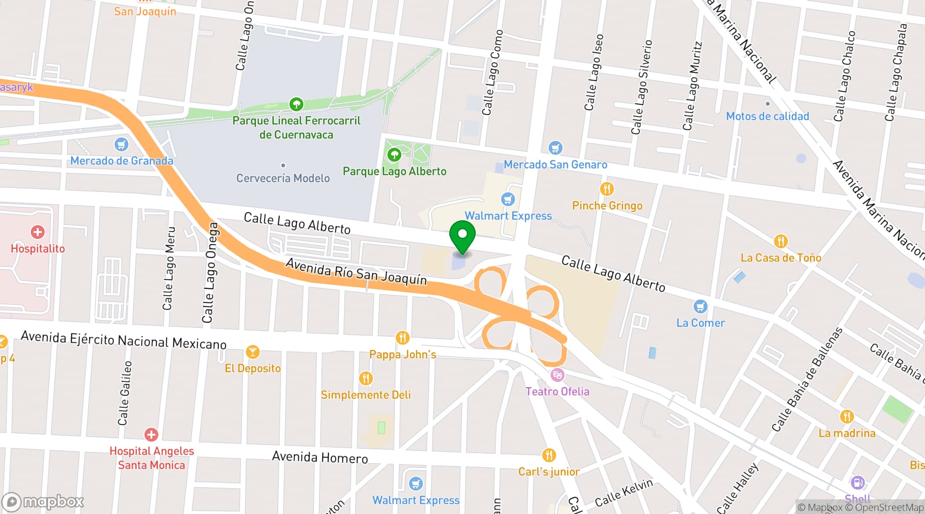 Map showing Expo Med | Hospitalar Mexico