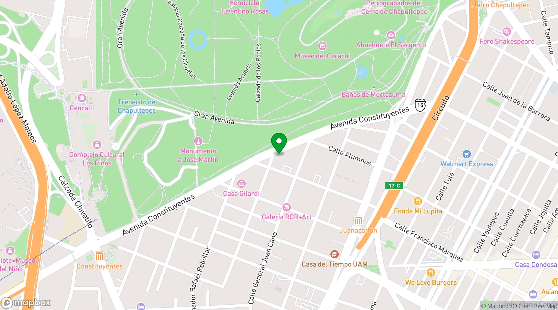 Map showing The Green Park Hotel