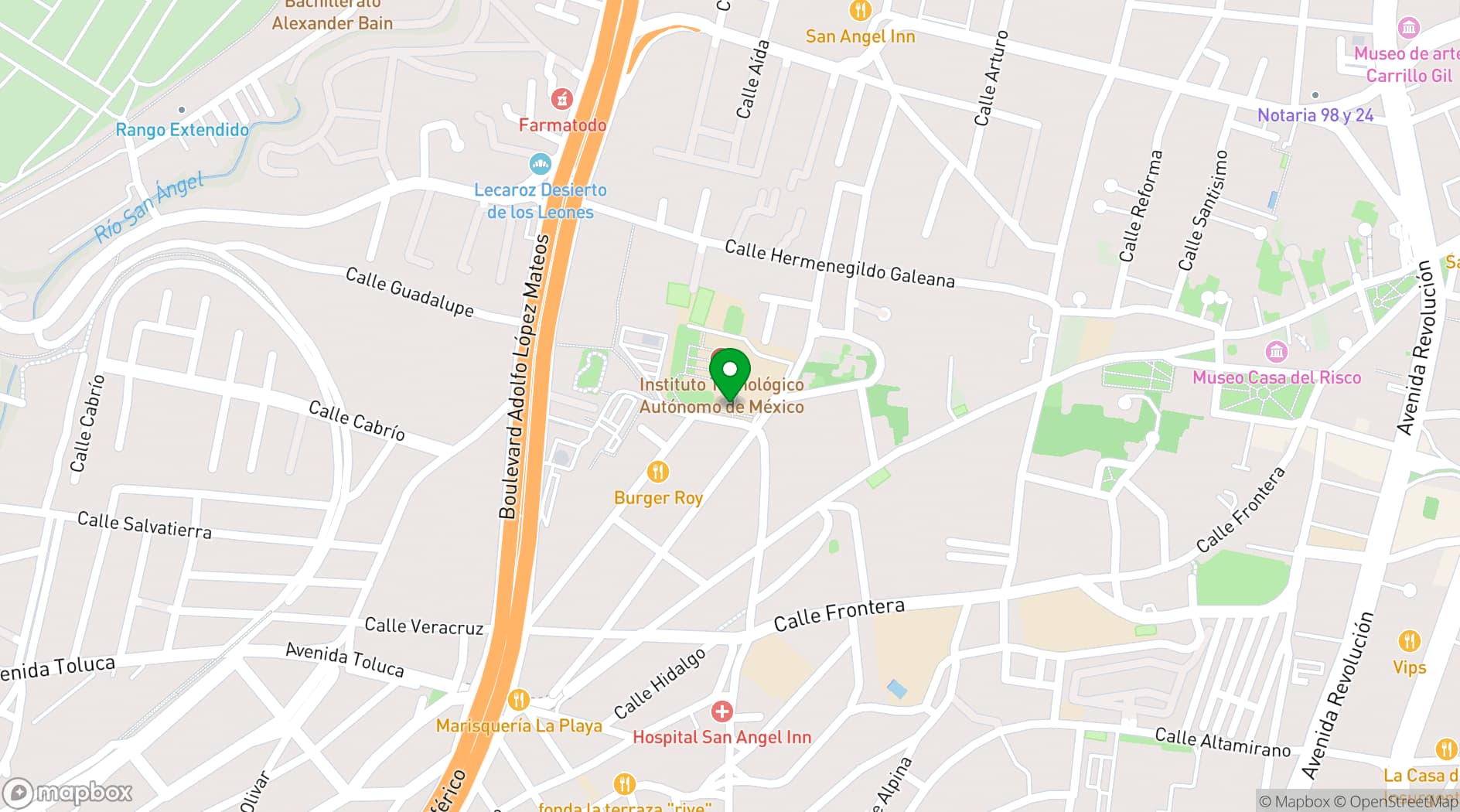 Map showing SIAM Mexico 2023