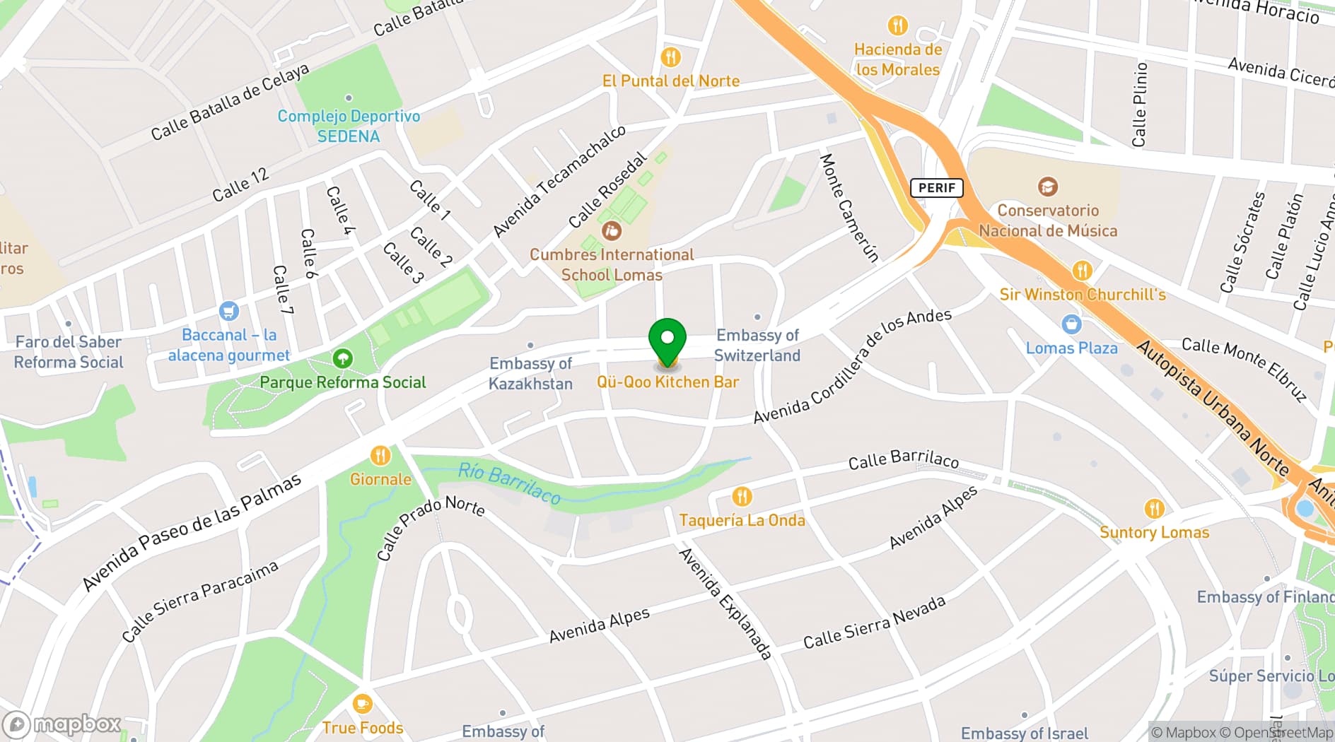 Map showing Fiera Rooftop