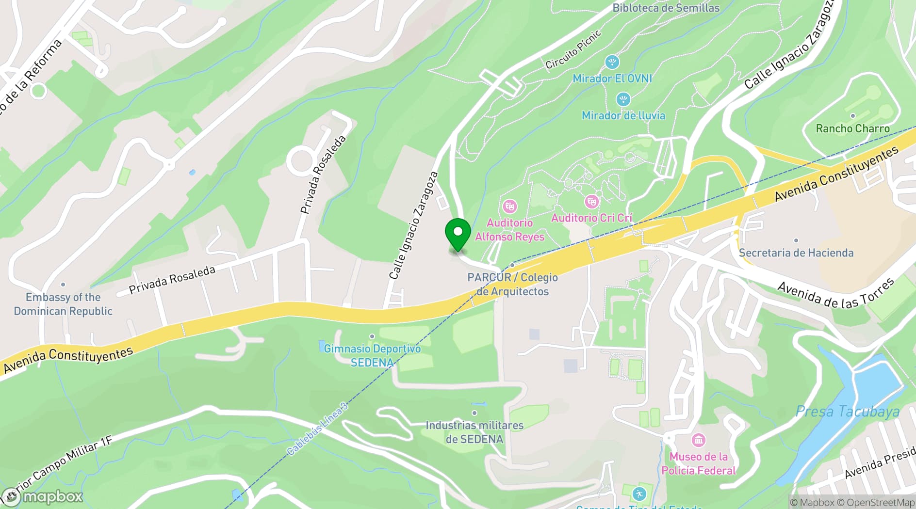 Map showing Grupo Foresta