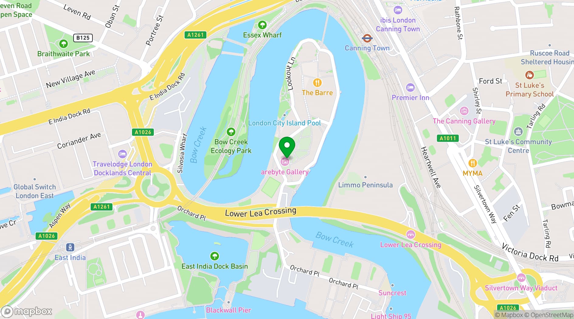 Map showing Sirlute Studios