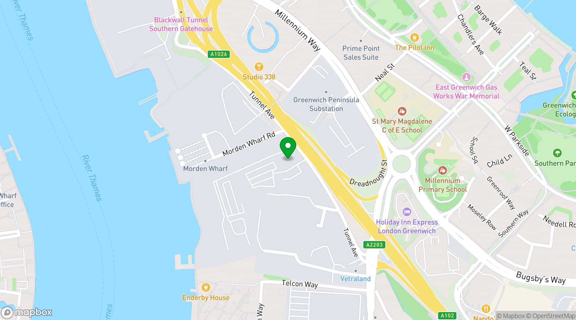 Map showing Fashion Shows - The Big Space at Sugar Studio
