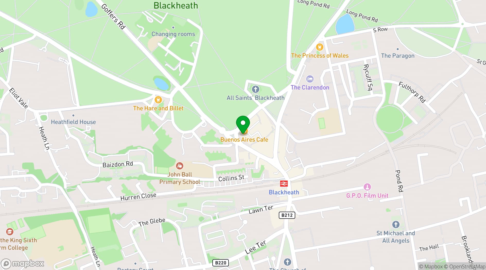 Map showing Le Bar a Vin