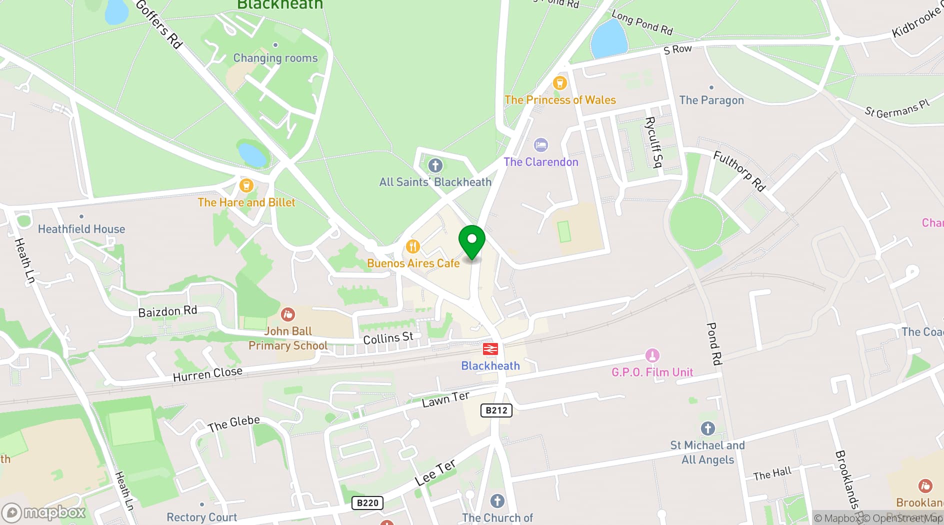 Map showing Tziganos