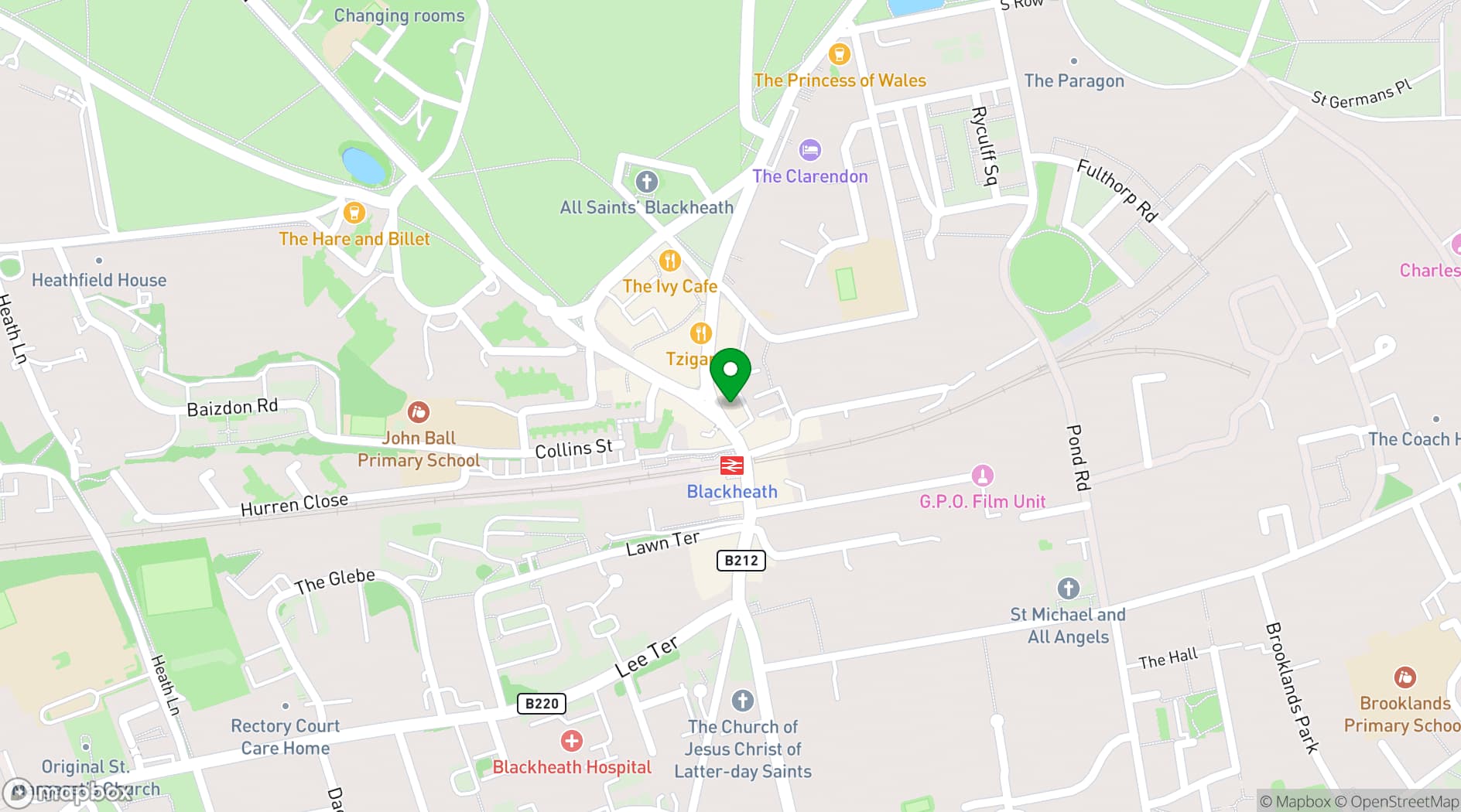 Map showing 15grams