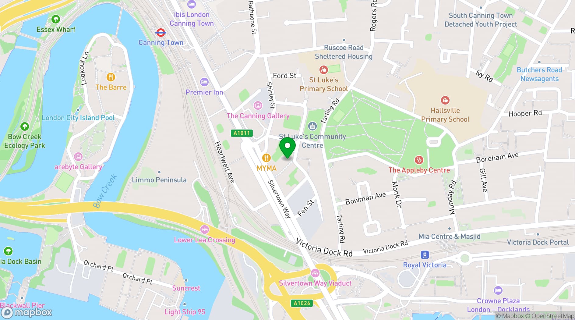 Map showing Rise Climbing