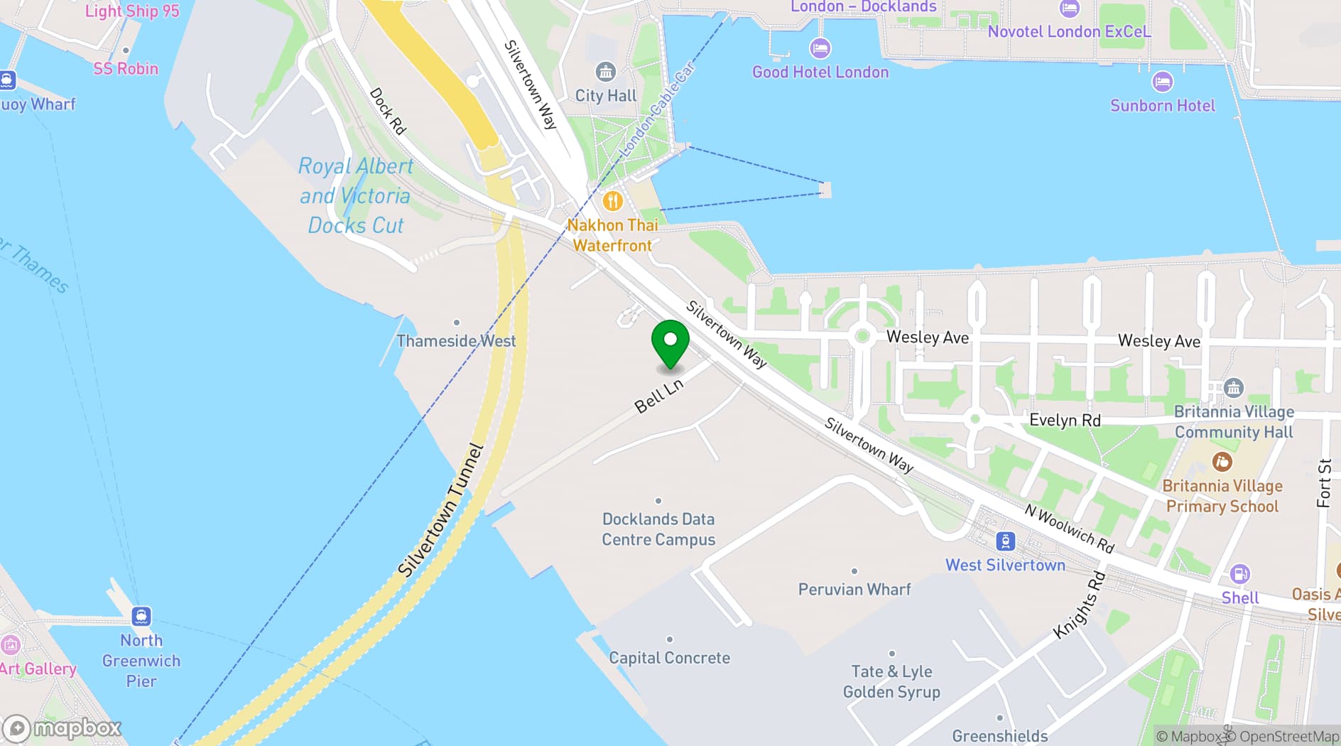 Map showing The Cause
