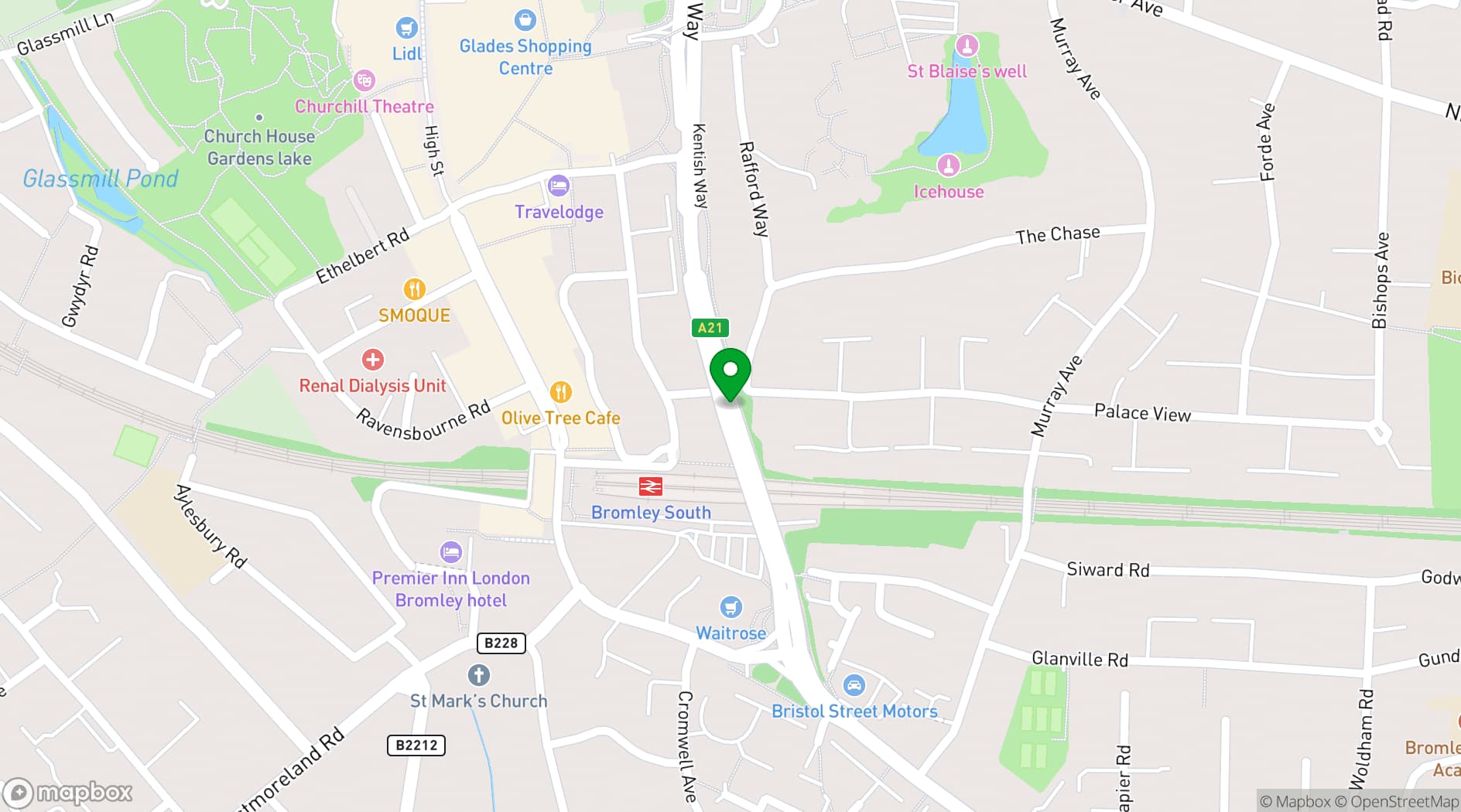 Map showing Devonshire House Business Centre