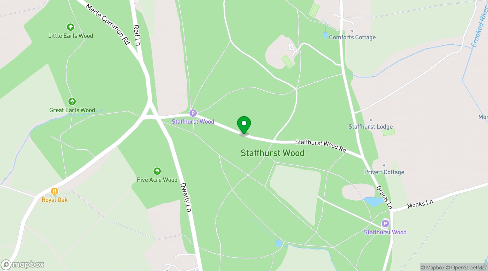 Map showing Geotent Dome