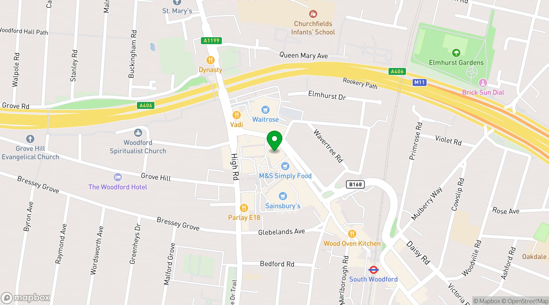 Map showing Lizard Lounge