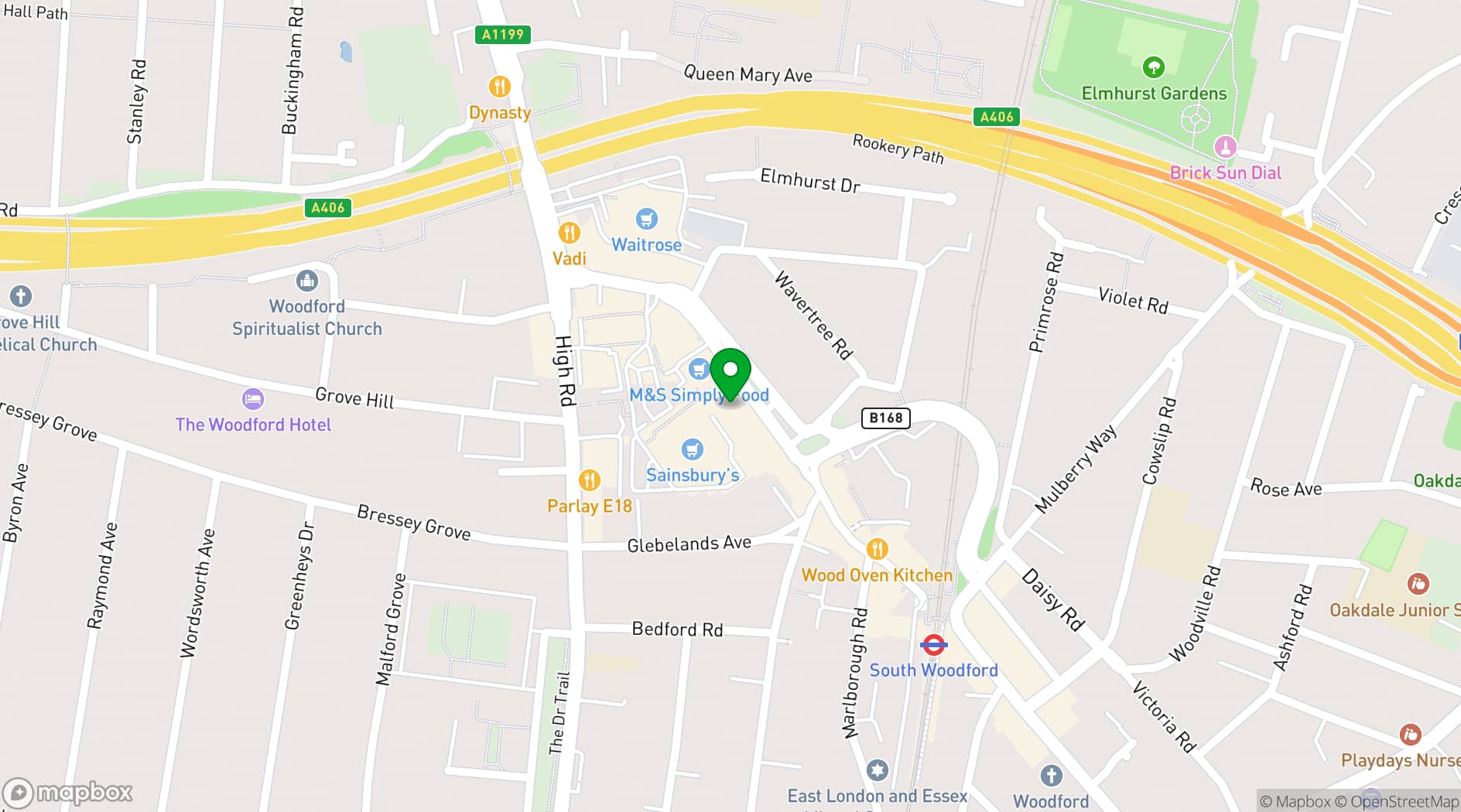 Map showing Lotus Bistro