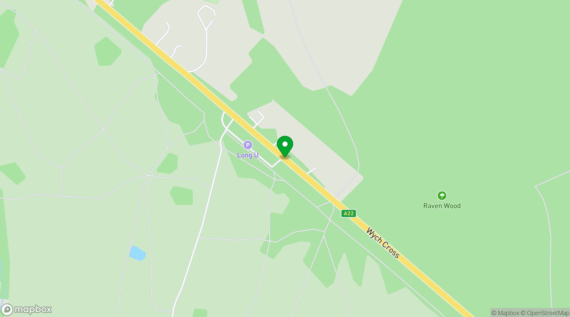 Map showing Ashdown Park Hotel & Country Club 