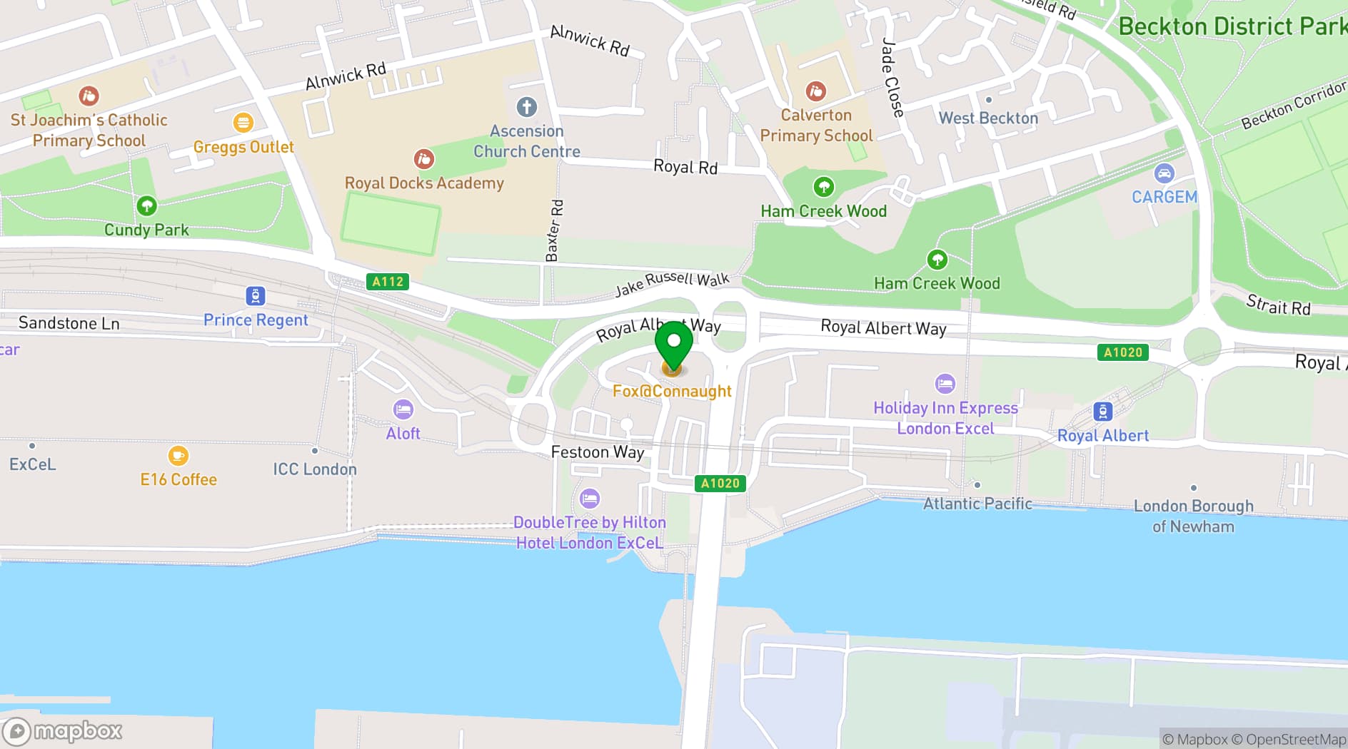 Map showing Fox Connaught