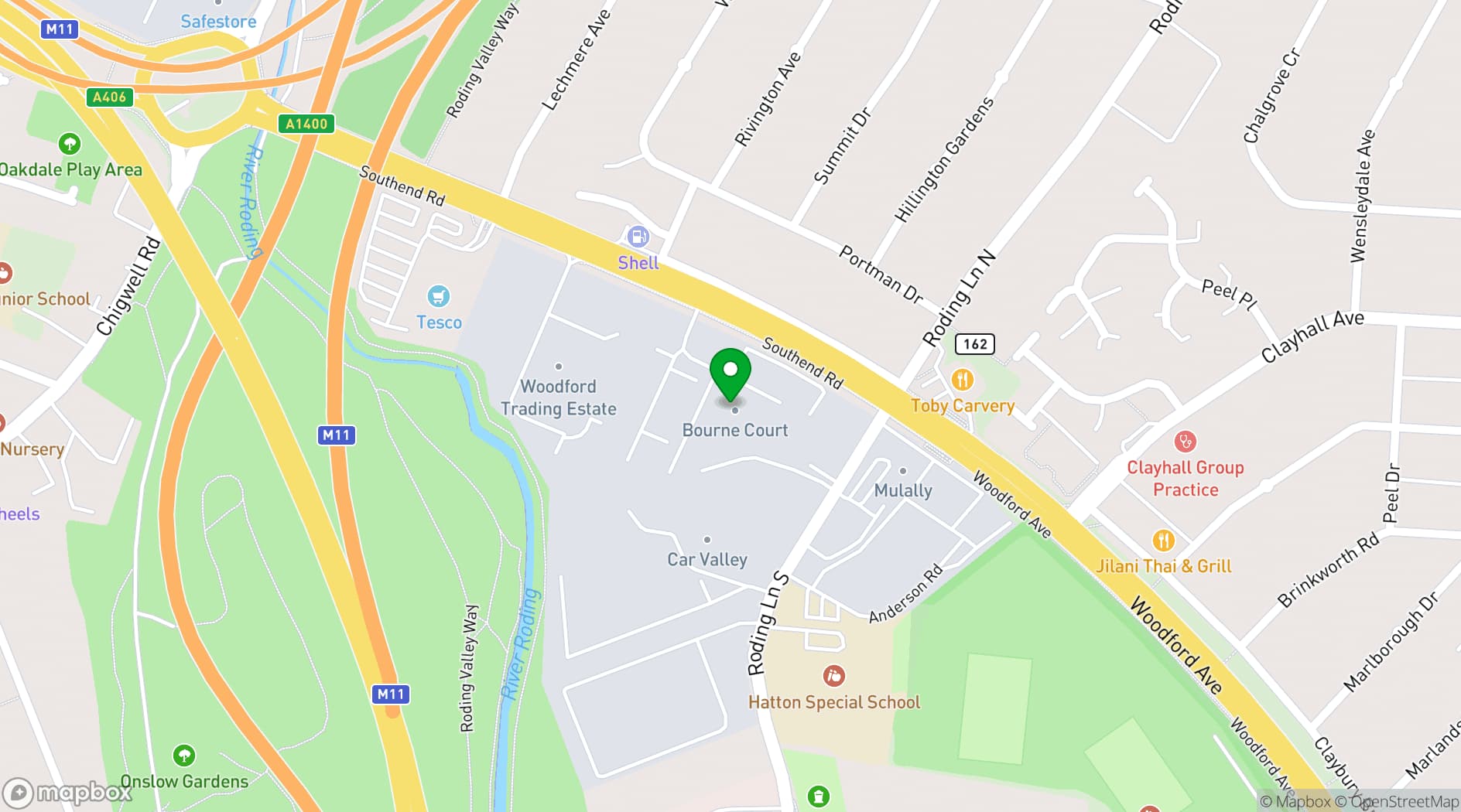Map showing Premier Place
