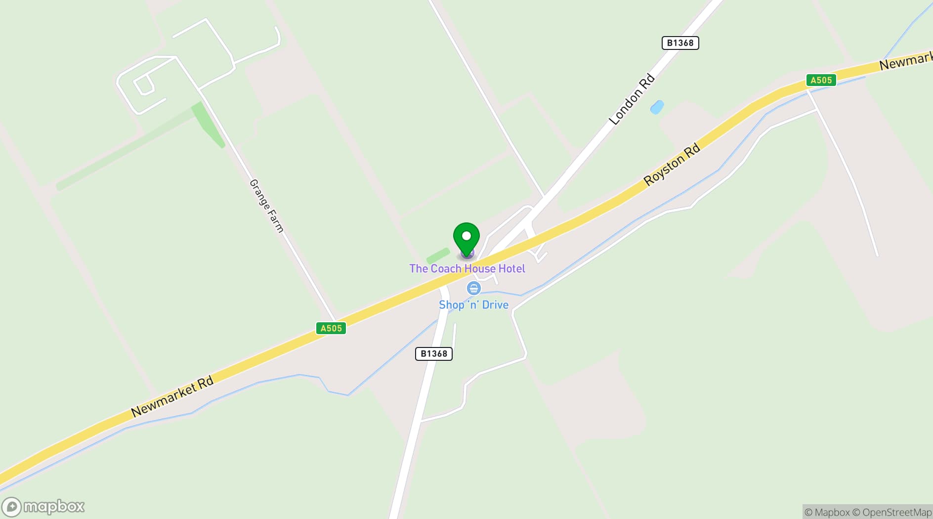 Map showing The Coach House Hotel