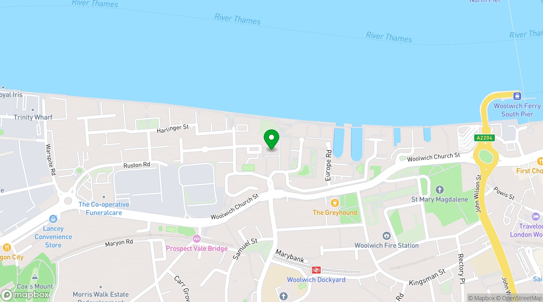 Map showing Clockhouse Community Centre