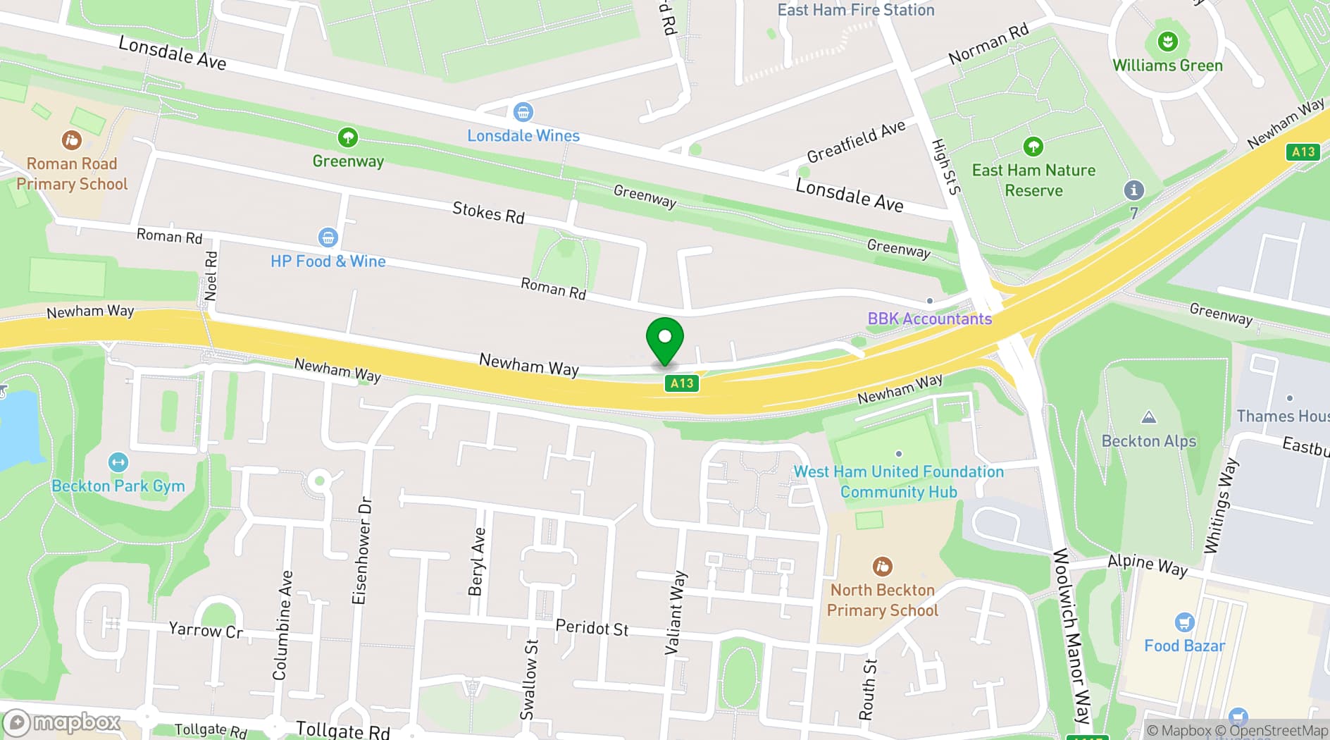 Map showing Cocktail Bar123