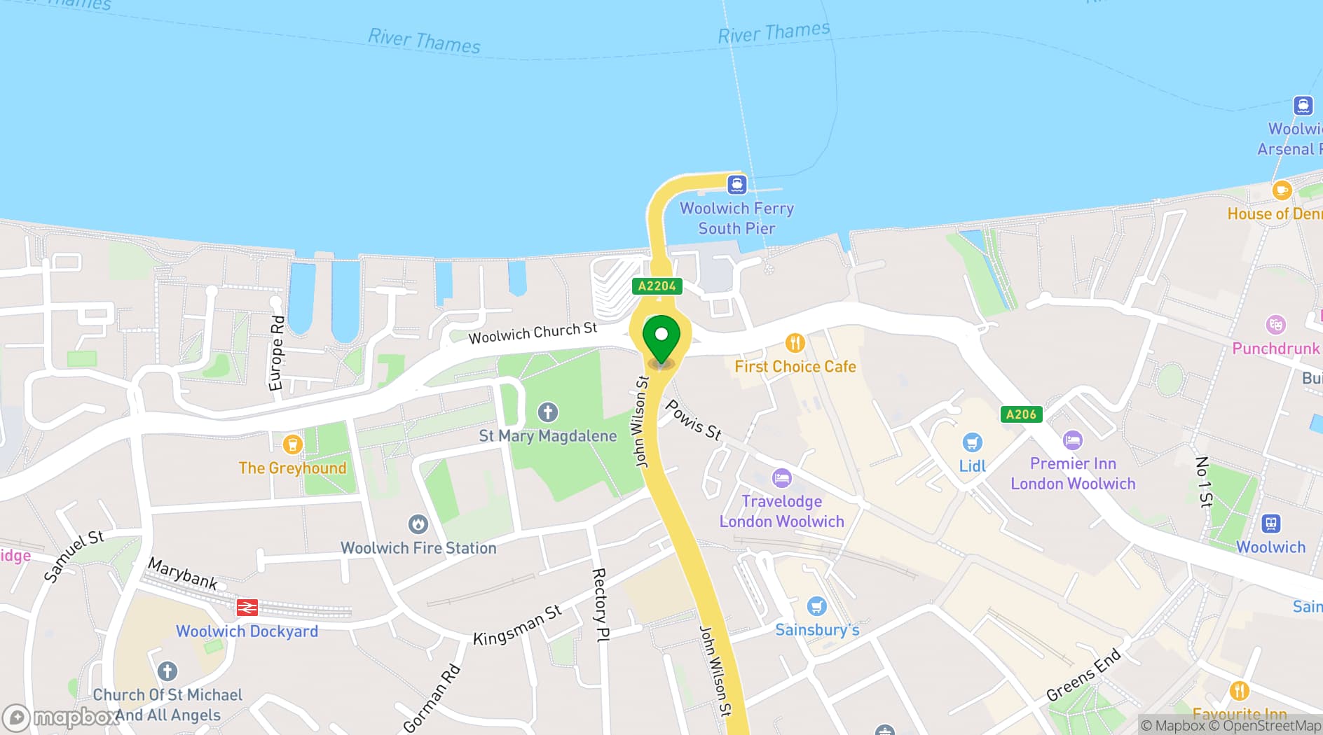 Map showing Gateway House
