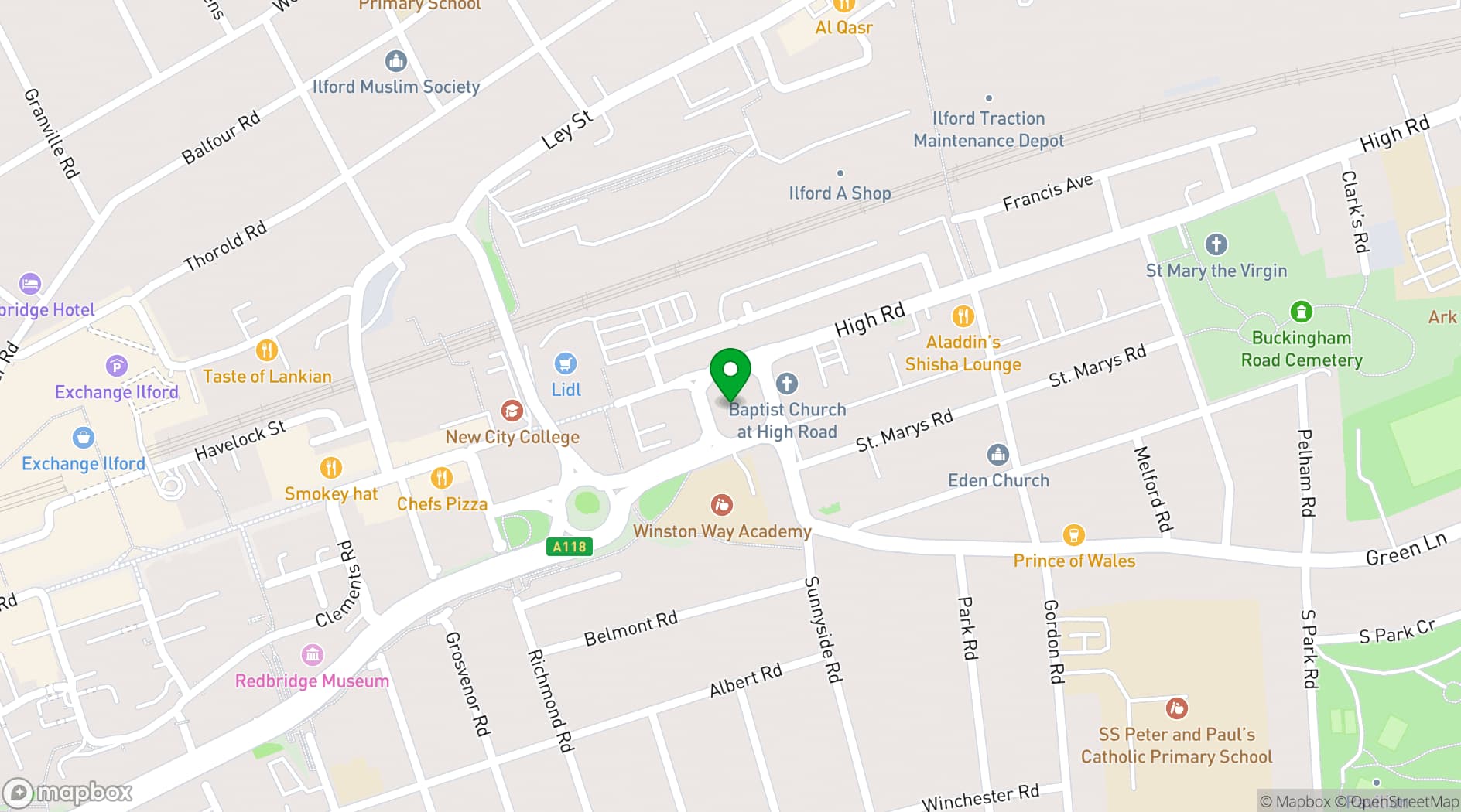 Map showing The Coliseum Suite 