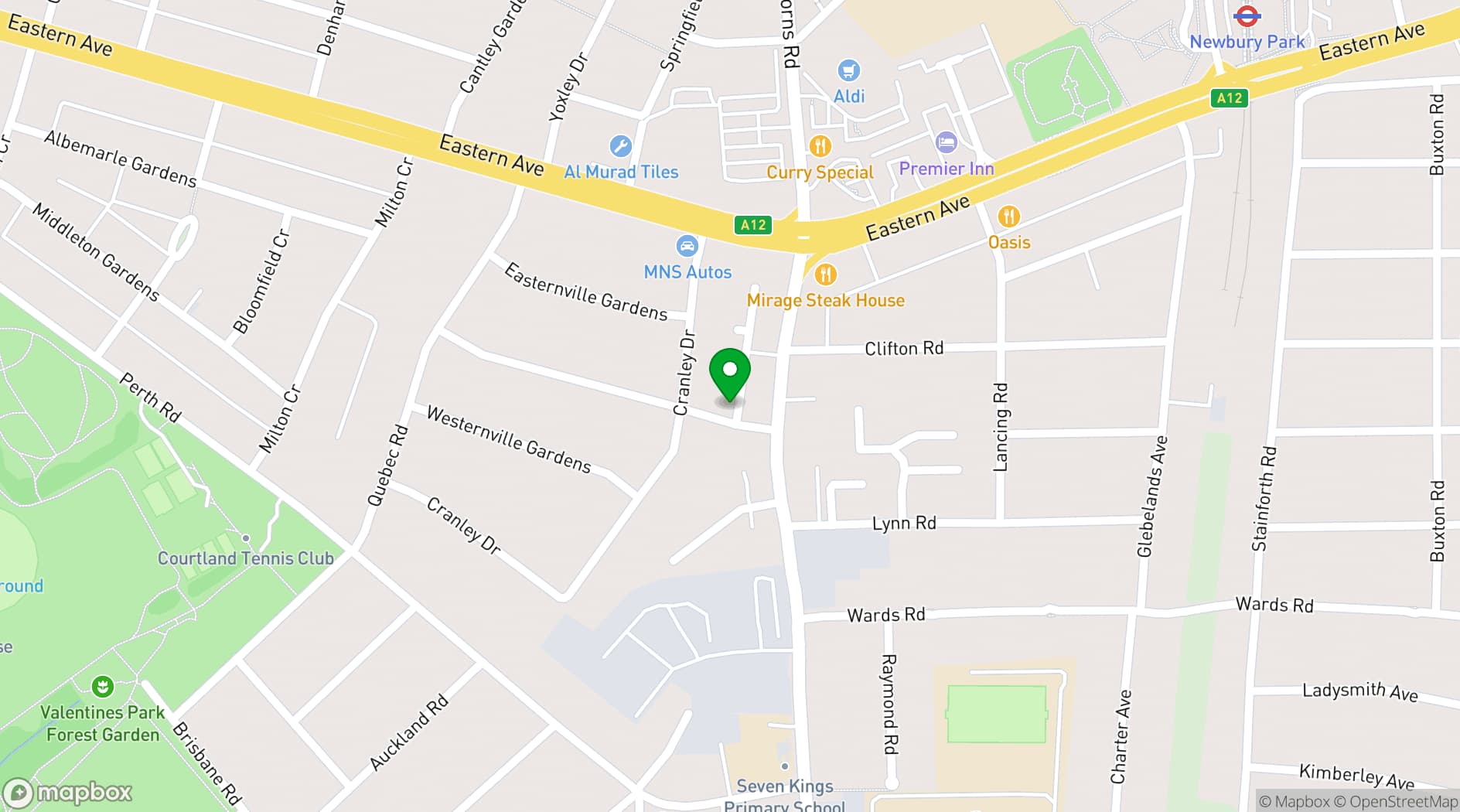 Map showing The Christian Centre