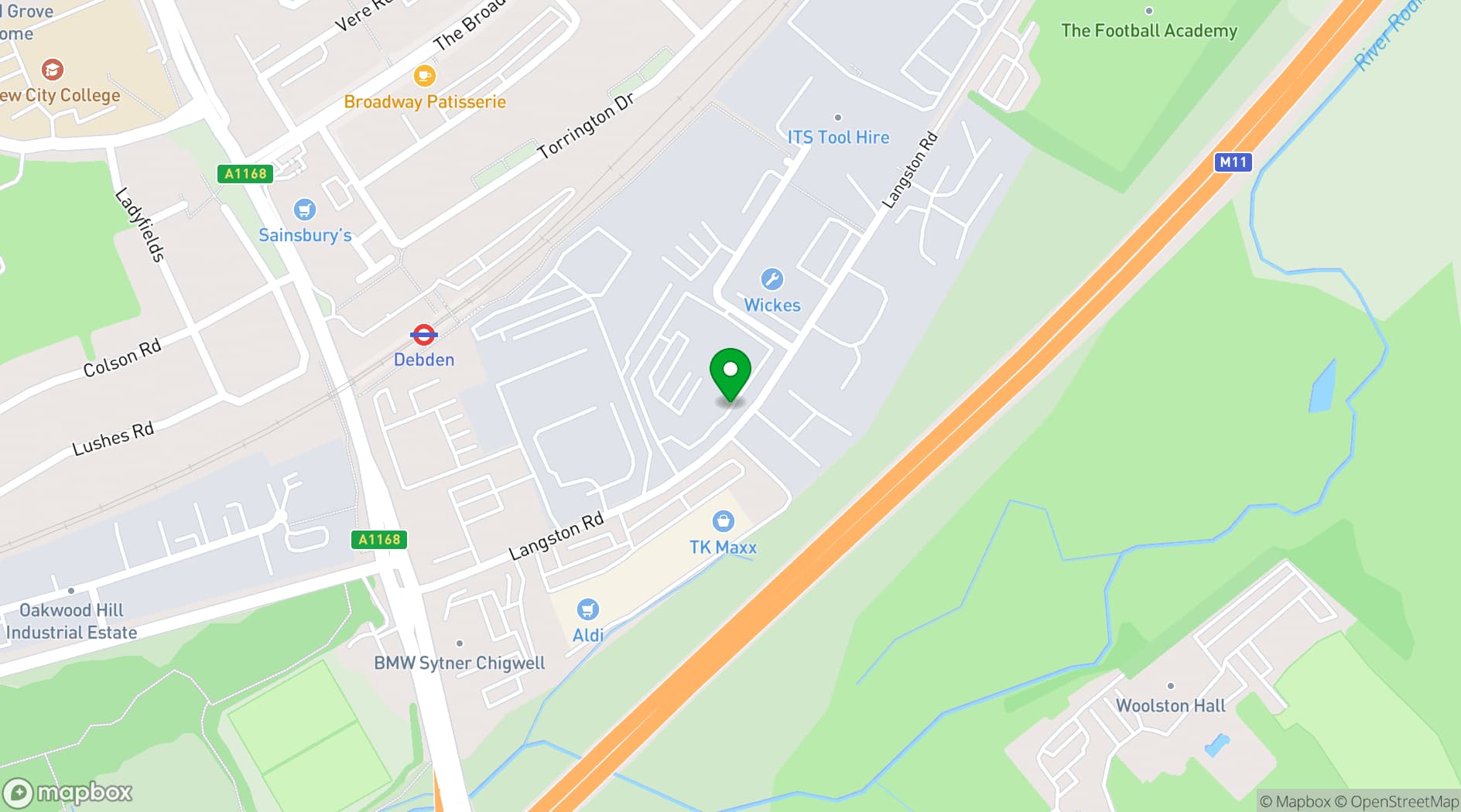 Map showing Hybrid Fitness