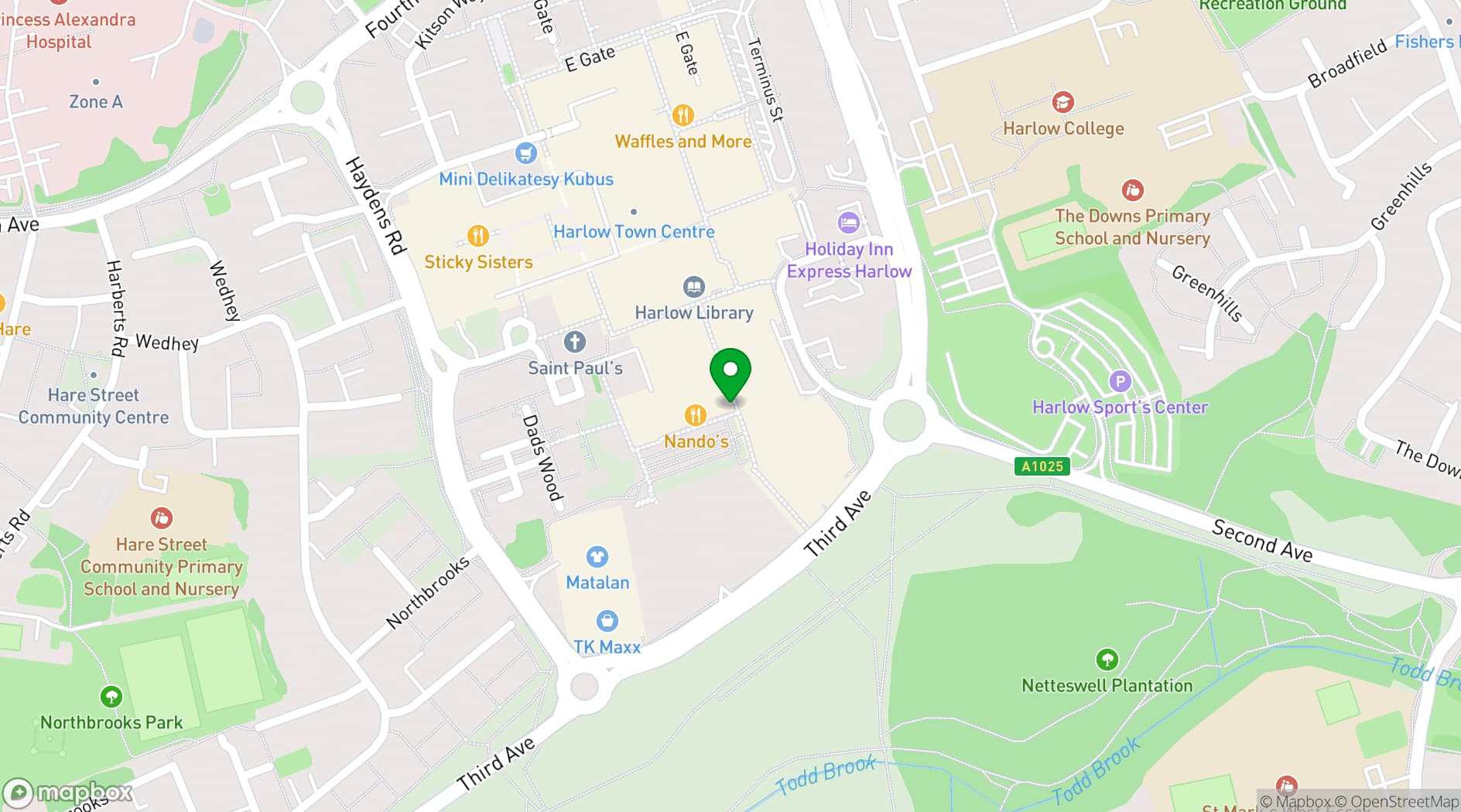 Map showing Sevine