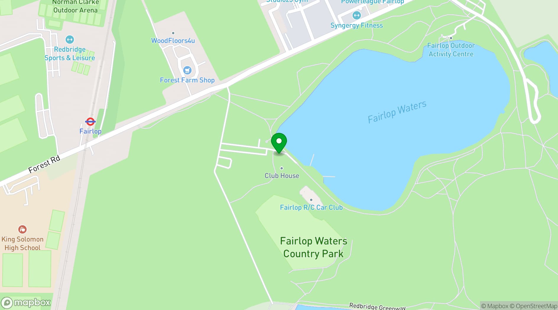 Map showing Lakeview Marquee