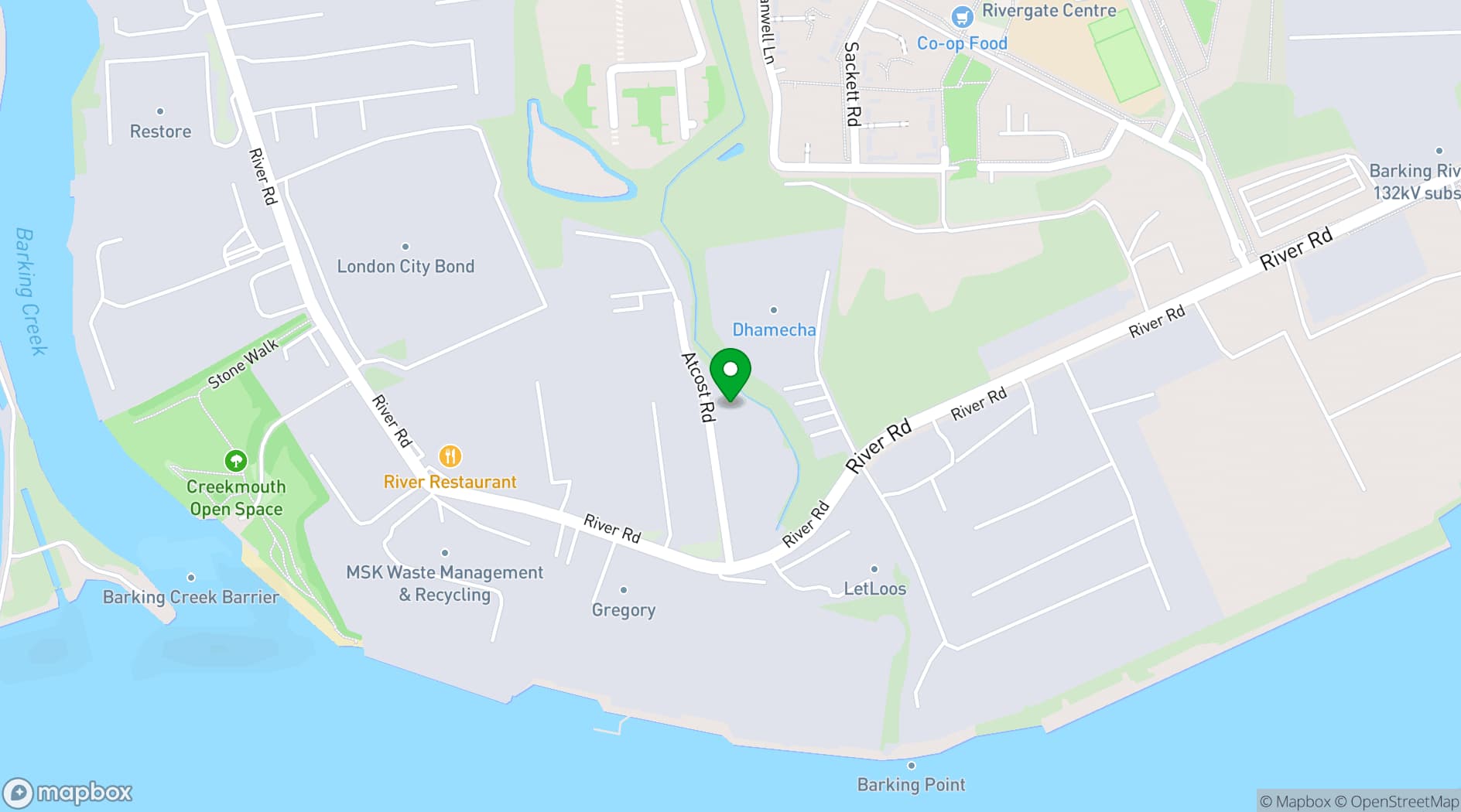 Map showing The Hideaway London