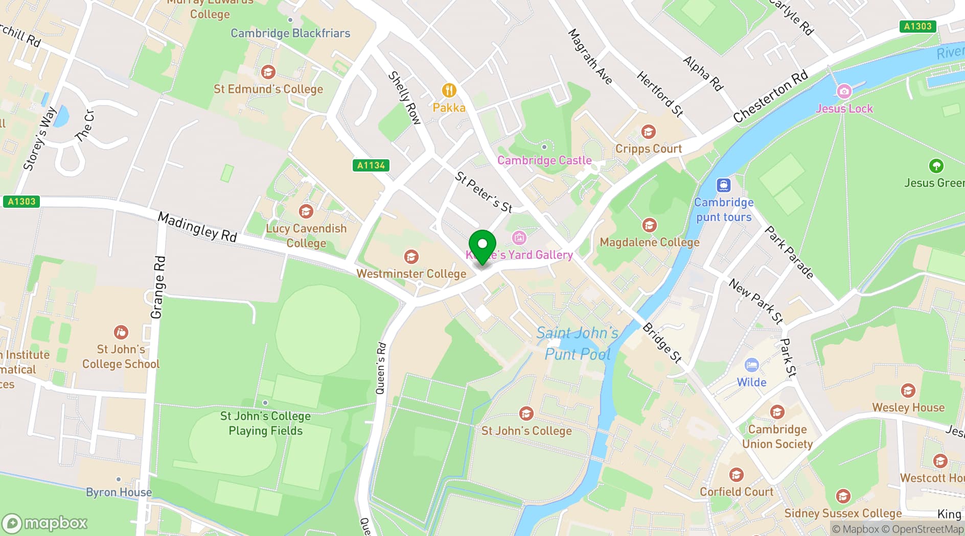 Map showing The Punter