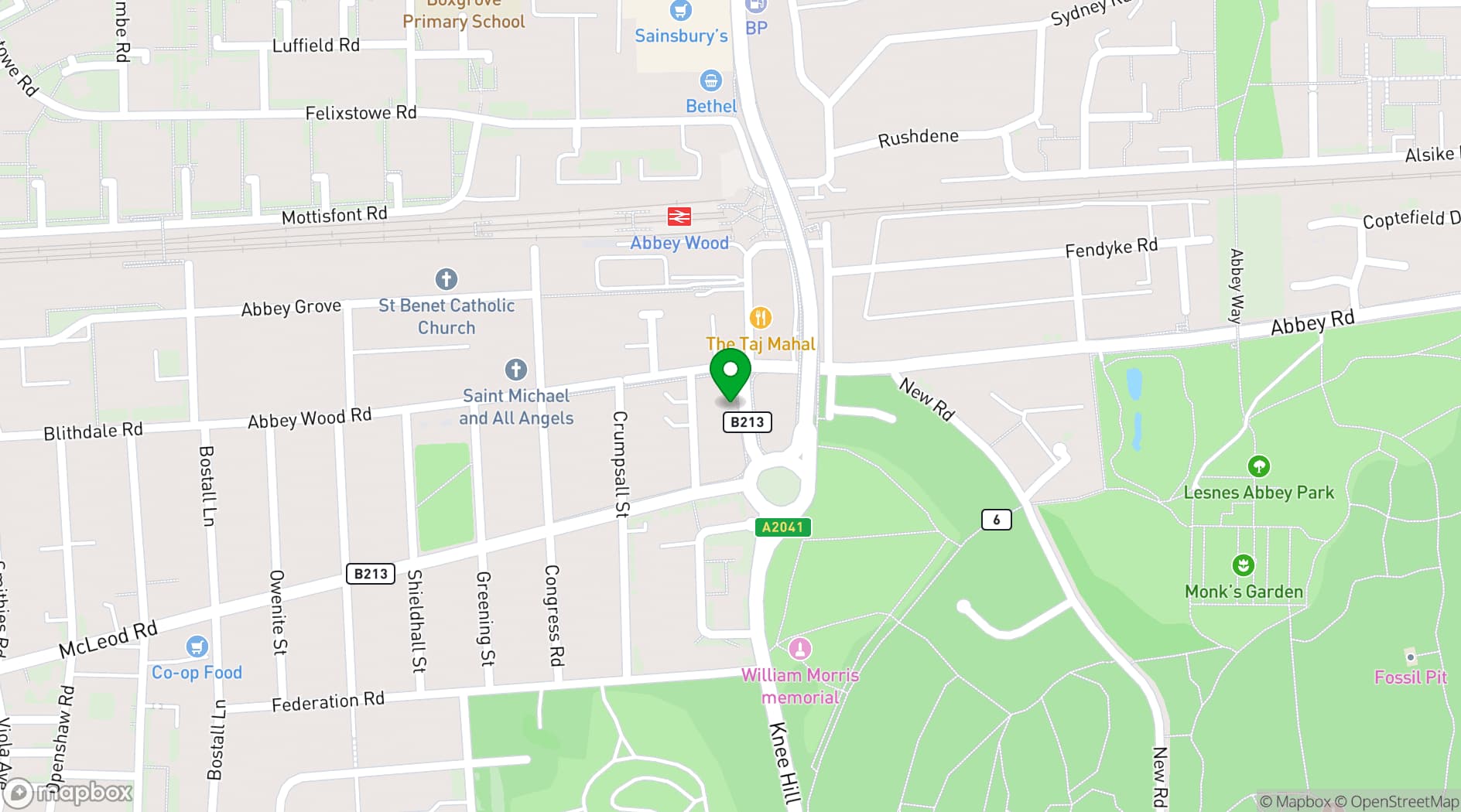 Map showing Holly Lodge Community Centre