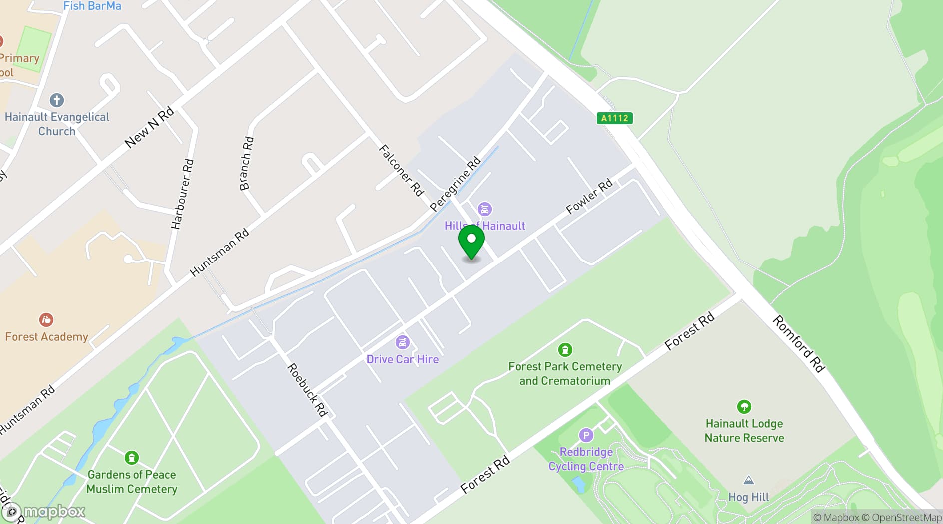 Map showing Knouckout barz