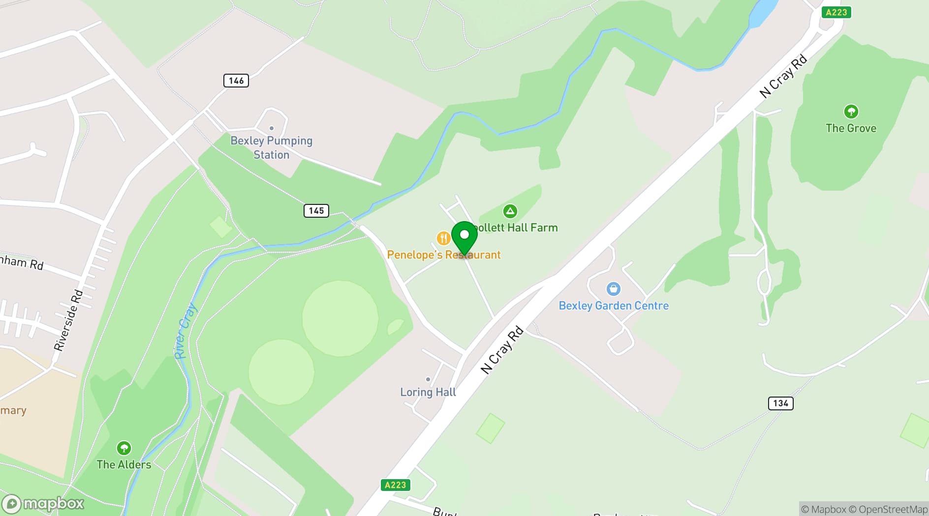 Map showing Crazy club sidcup