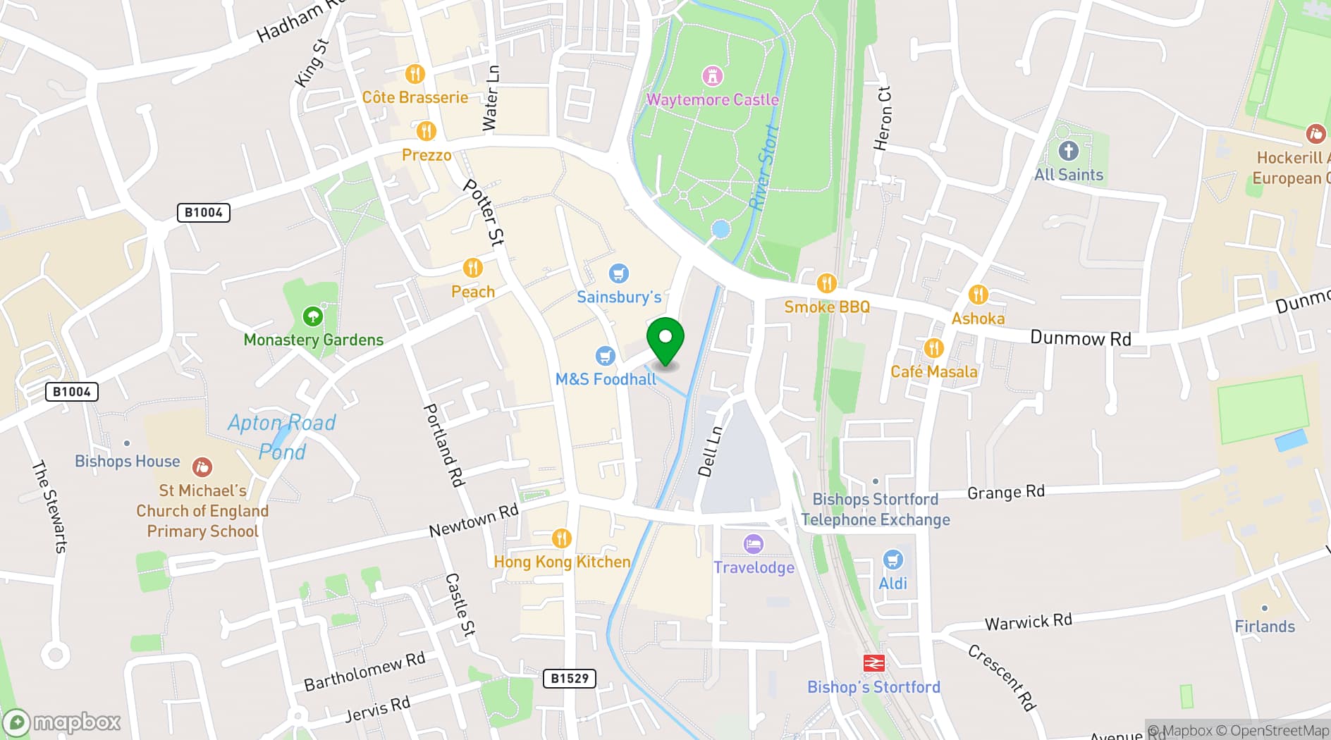 Map showing Skew