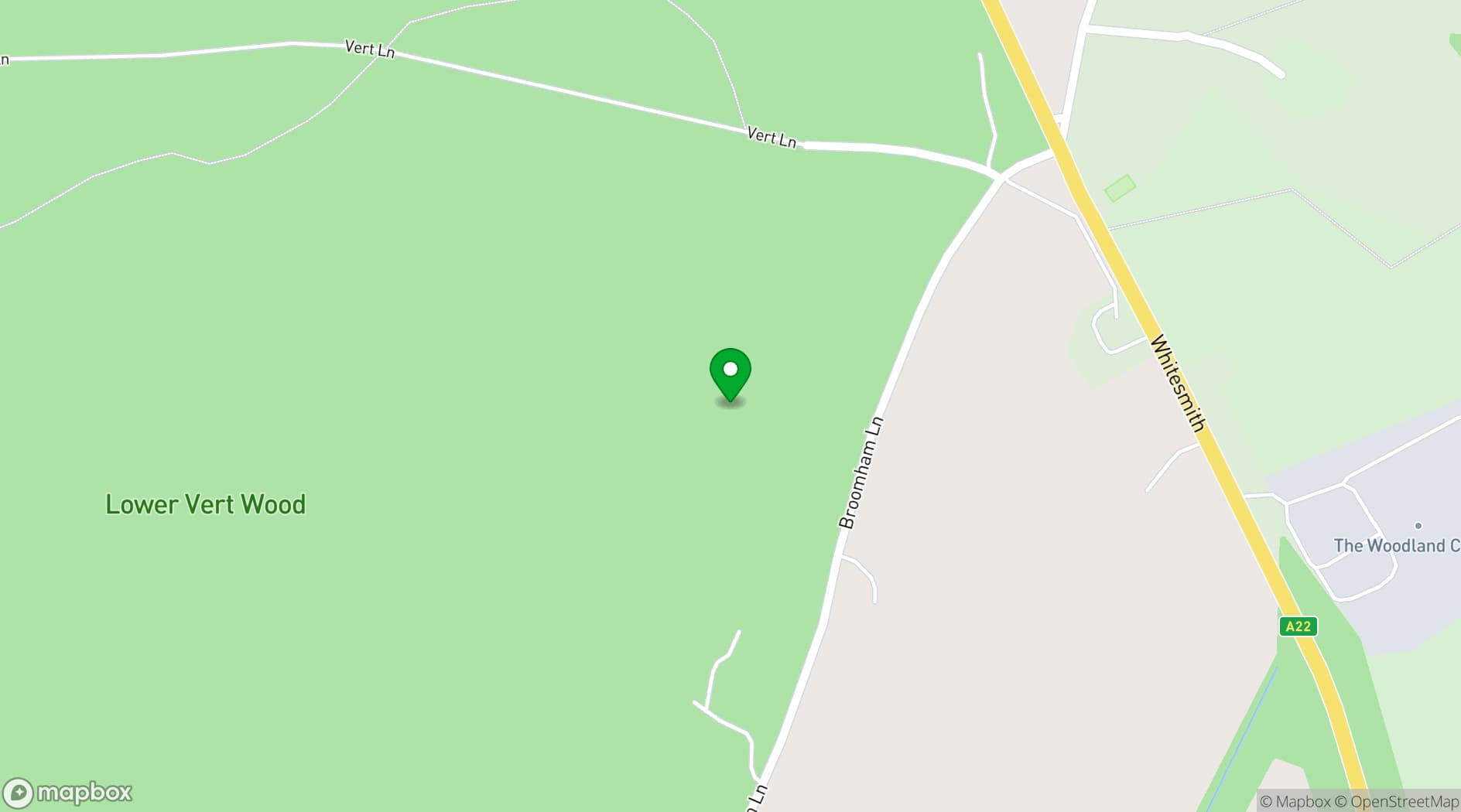 Map showing A Sussex House