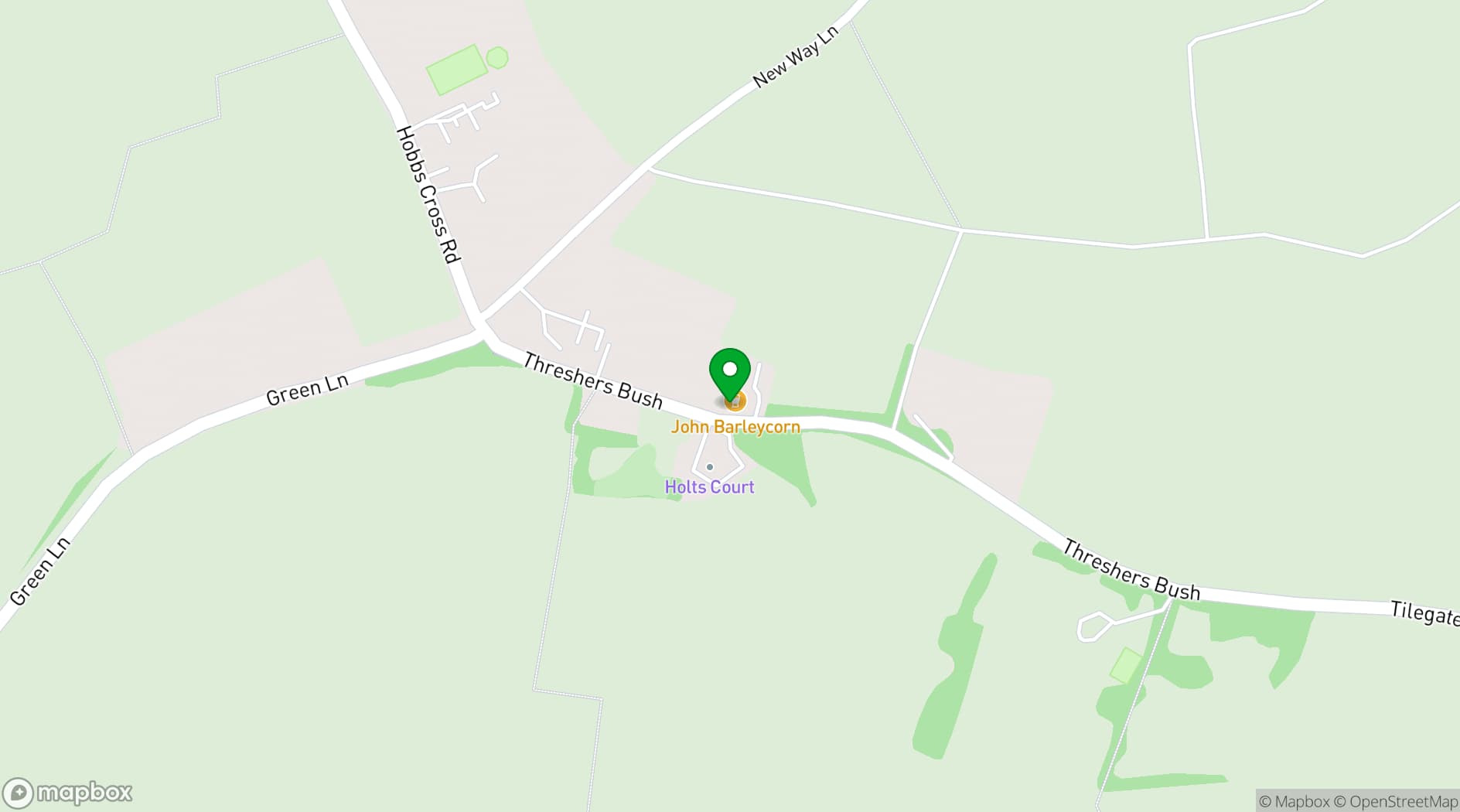 Map showing The John Barleycorn