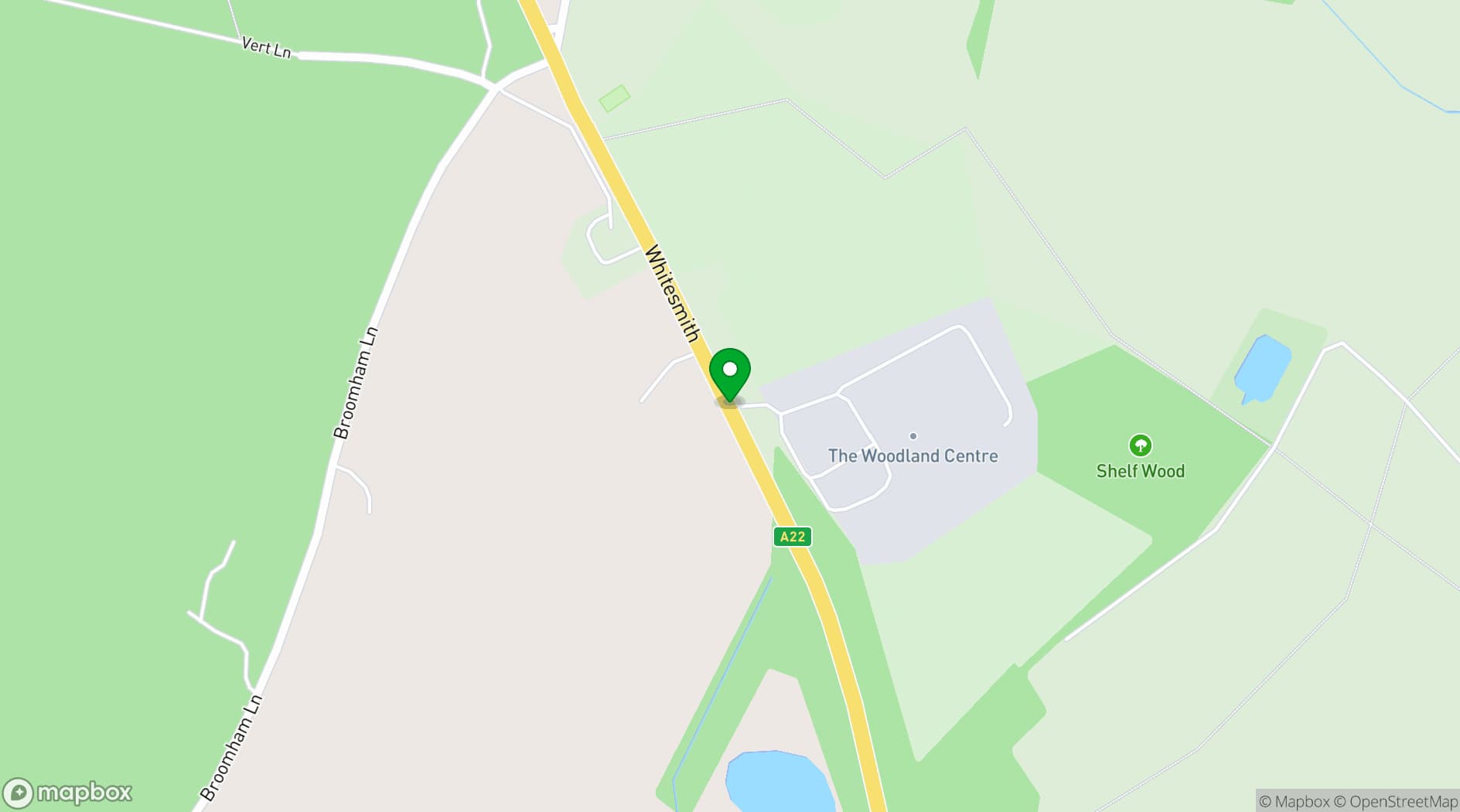Map showing HHE Showground