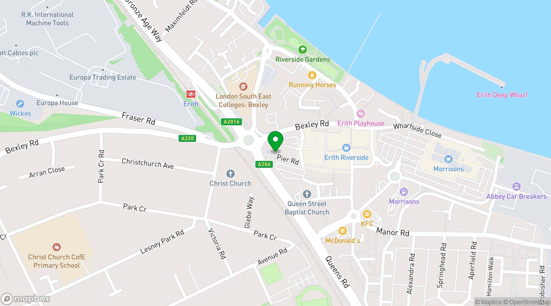 Map showing P2 EVENT CENTRE