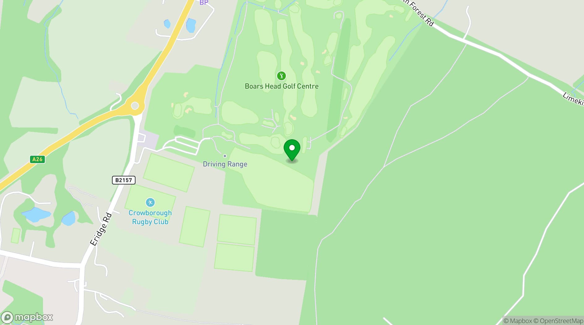 Map showing LIMEKILN (Sussex)