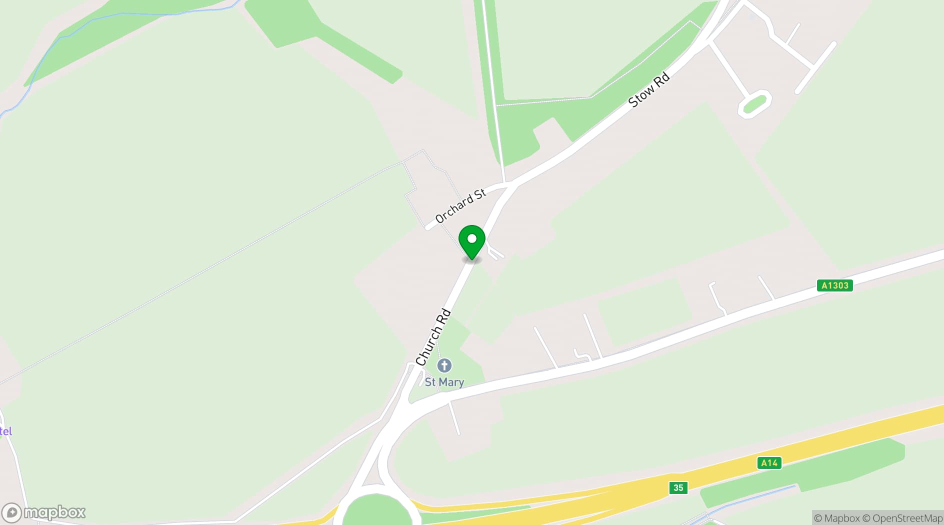 Map showing Quy Mill Hotel & Spa
